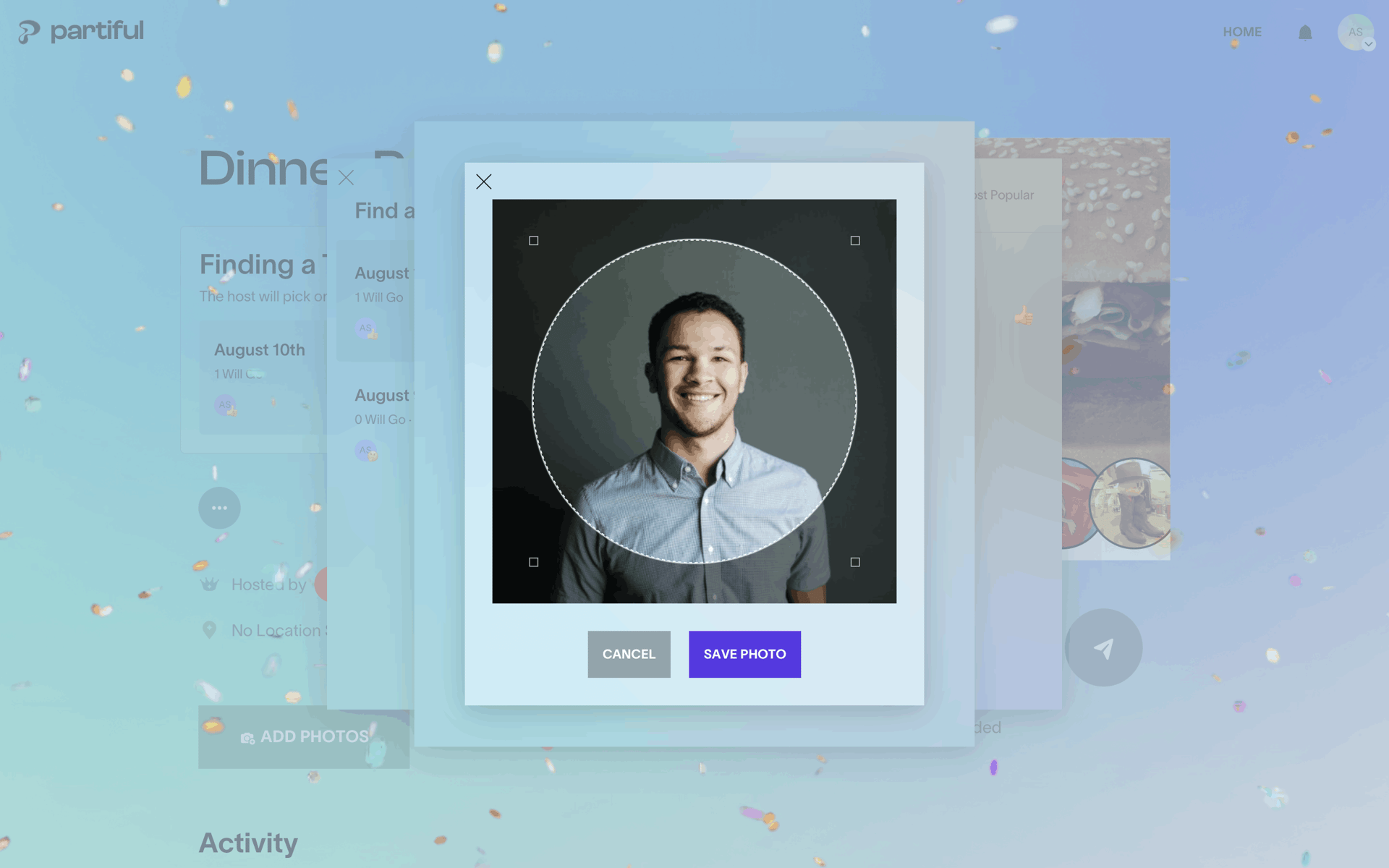 Partiful Web Lifestyle interface screenshot 12