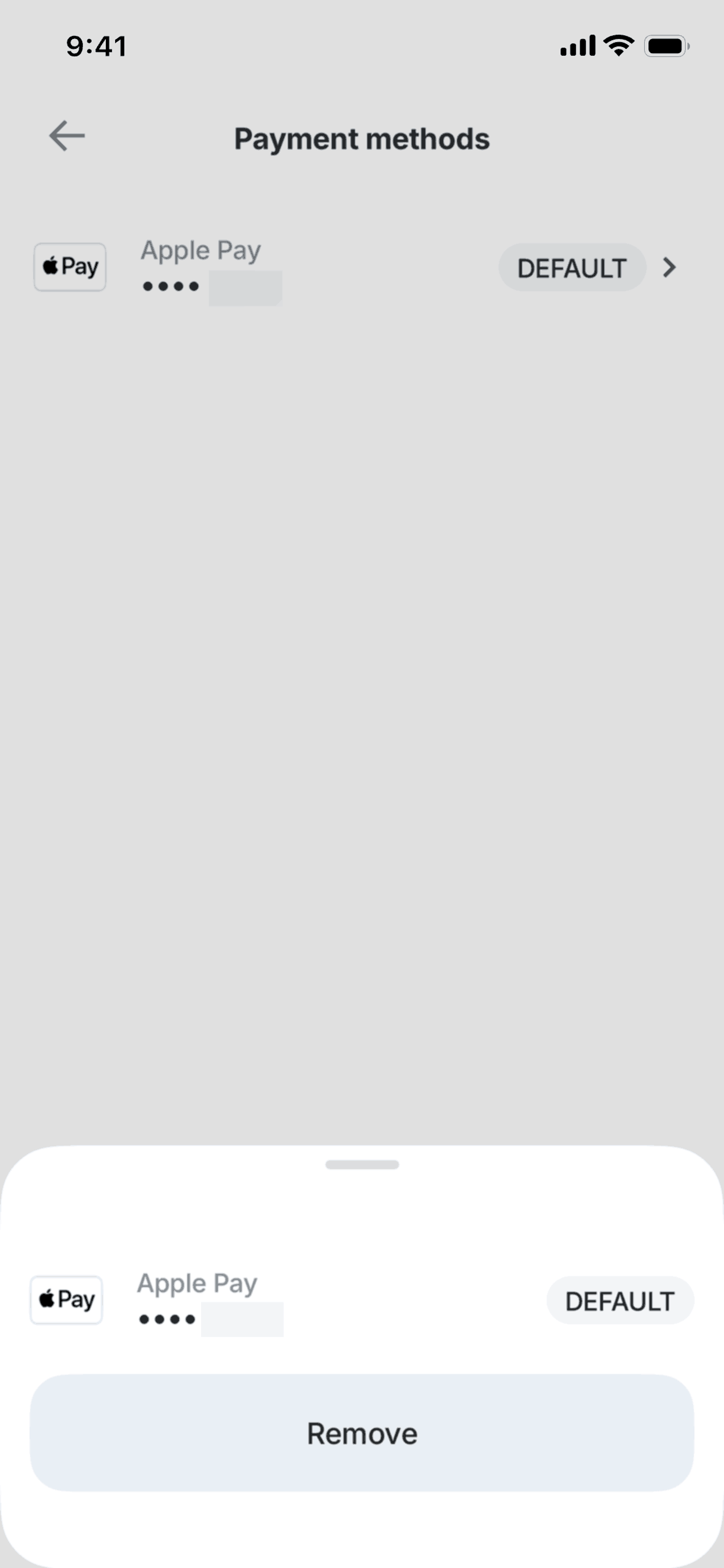 Tabby iOS Finance interface screenshot 3
