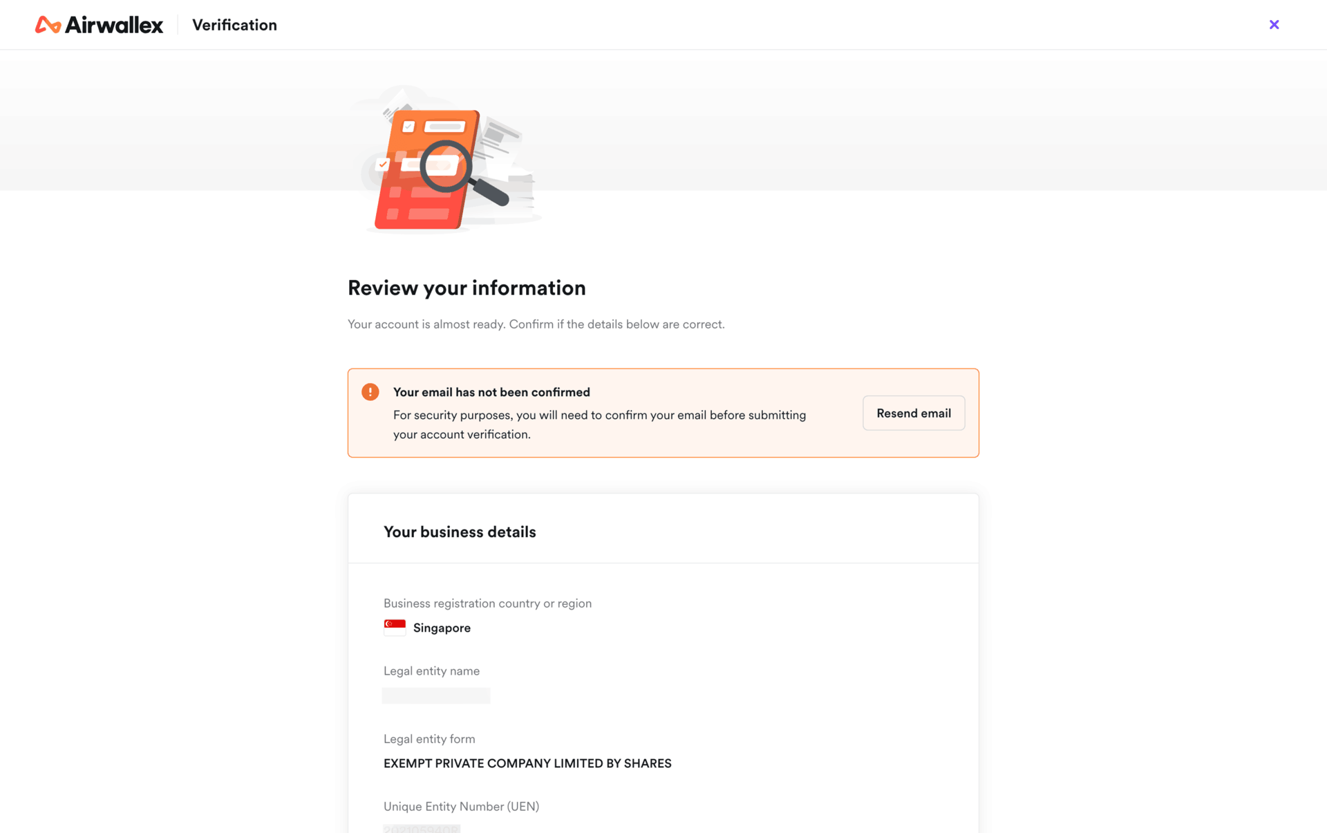 Airwallex Web Finance interface screenshot 14