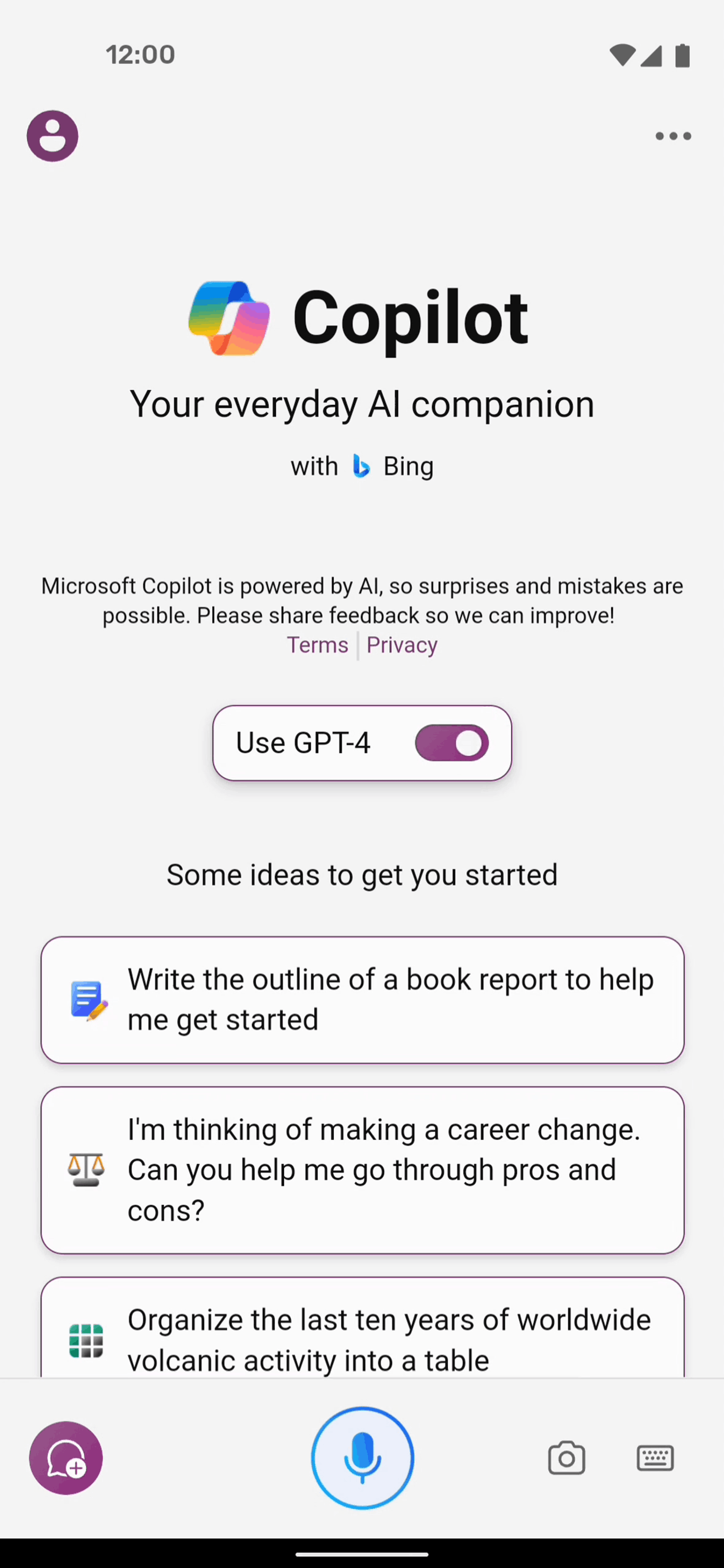Microsoft Copilot Android AI interface screenshot 13