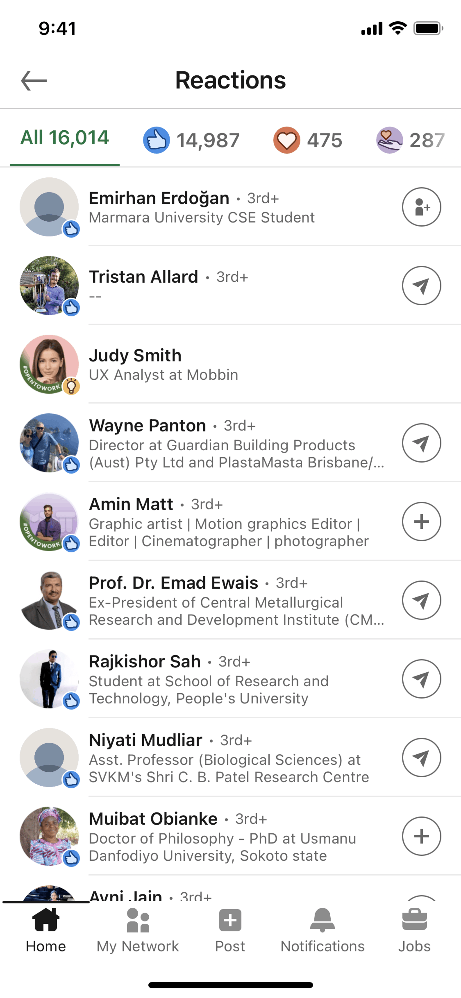 LinkedIn iOS Business interface screenshot 9