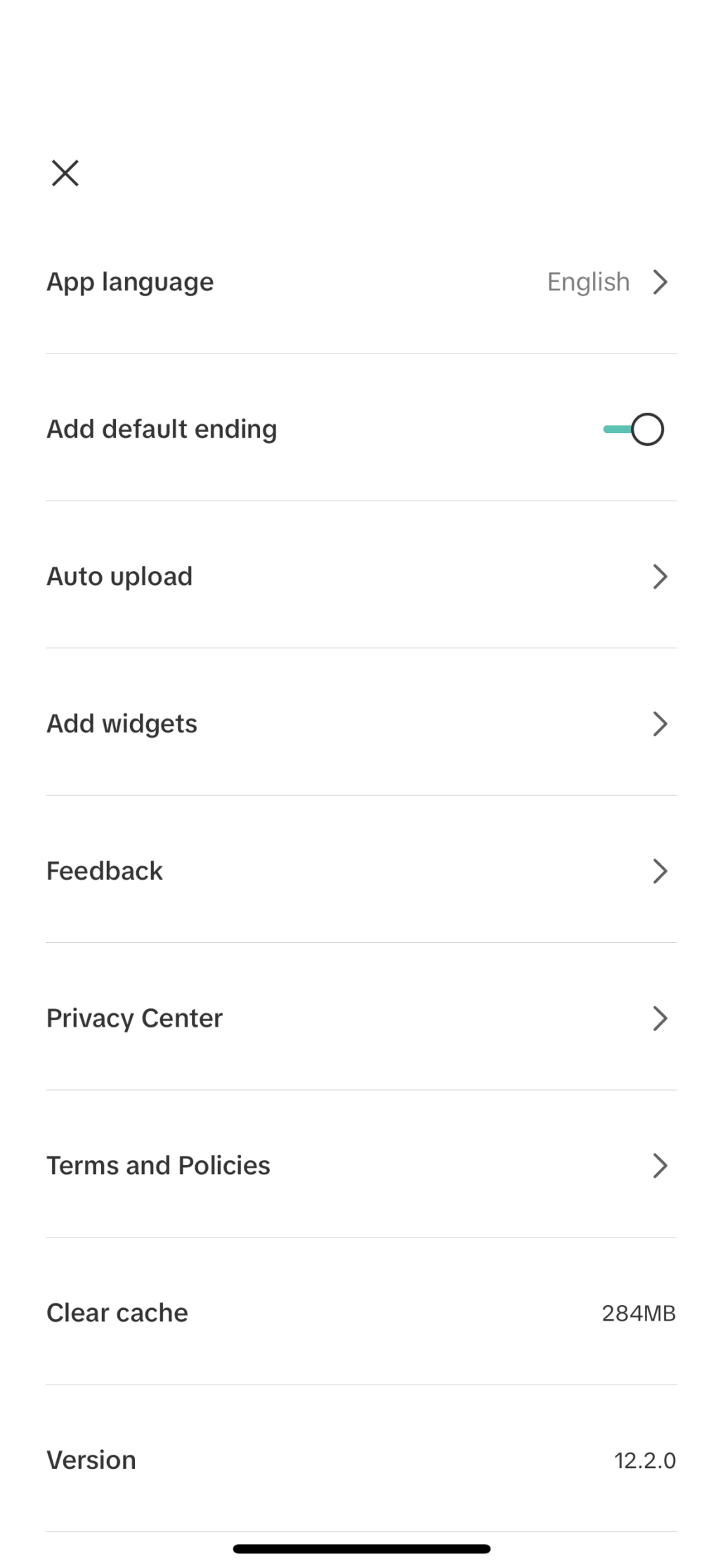 CapCut iOS Photo & Video interface screenshot 8