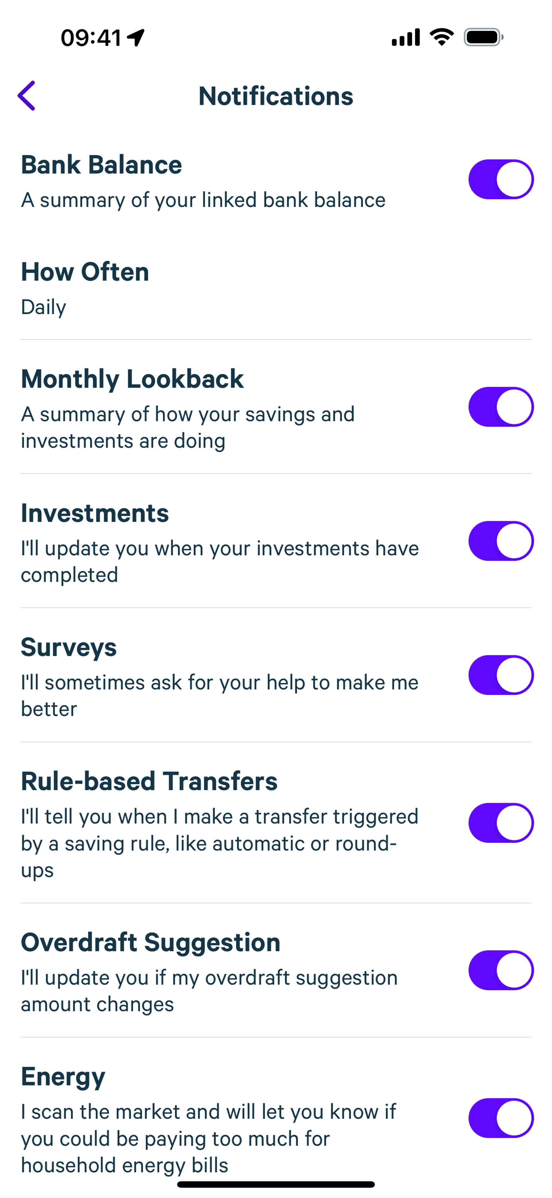 Plum iOS Finance interface screenshot 21