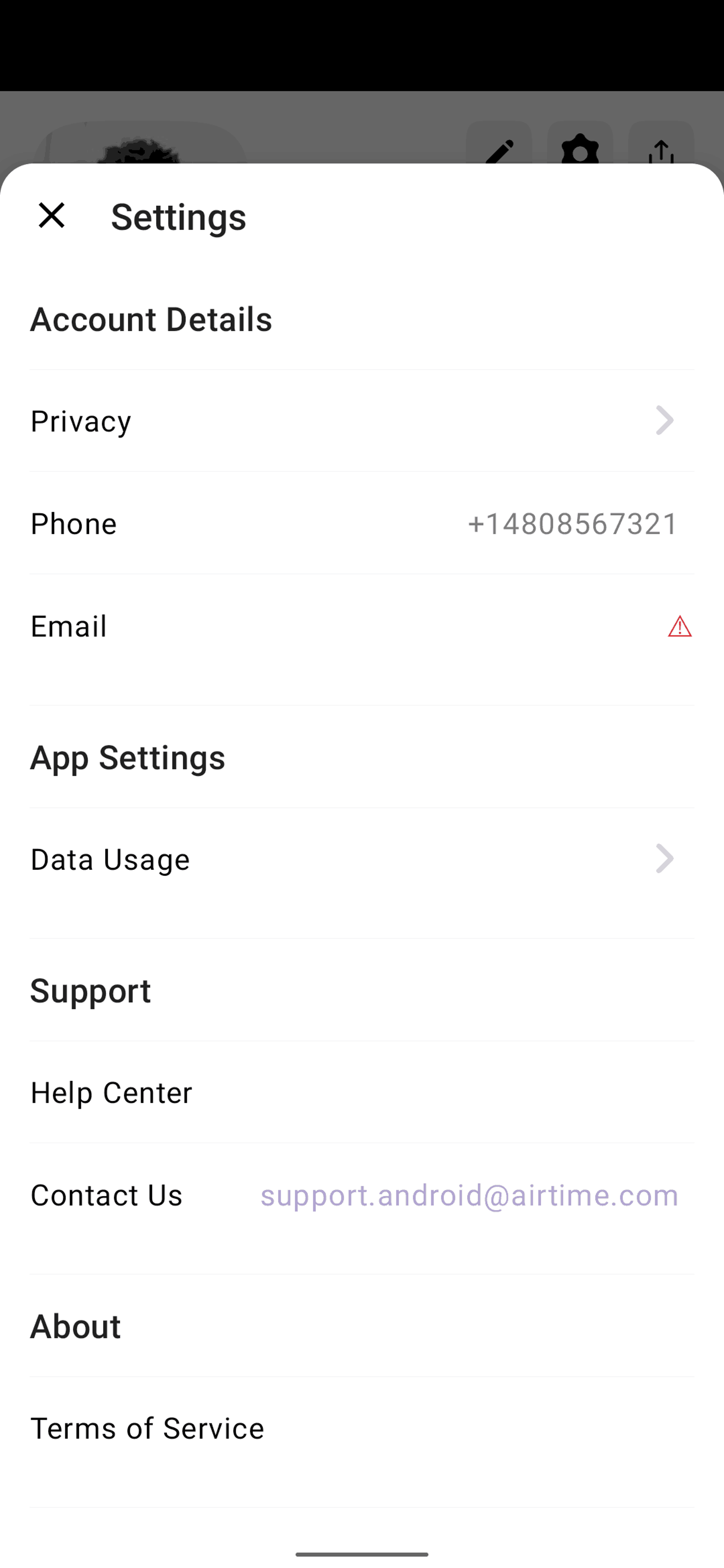 Airtime Android Social Networking interface screenshot 13
