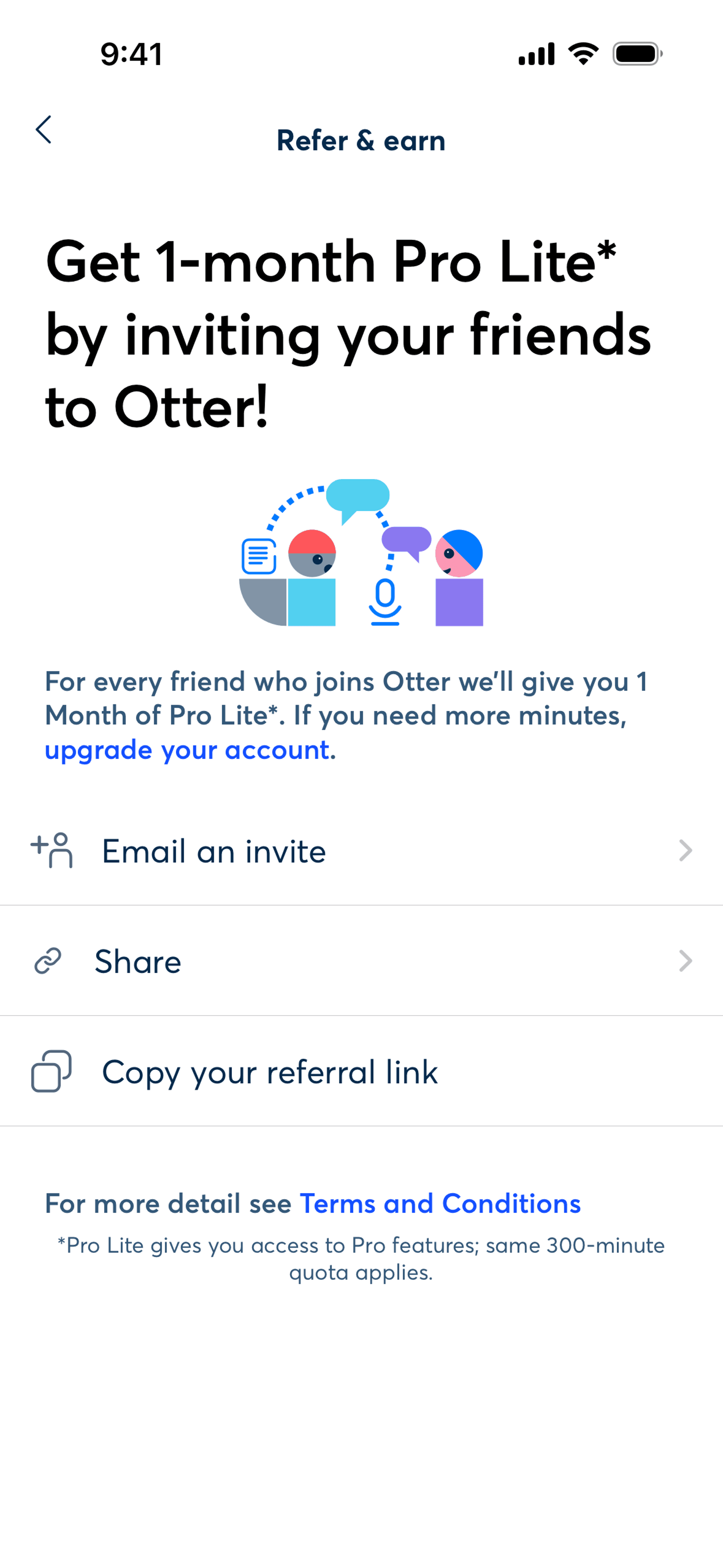 Otter.ai iOS AI interface screenshot 19