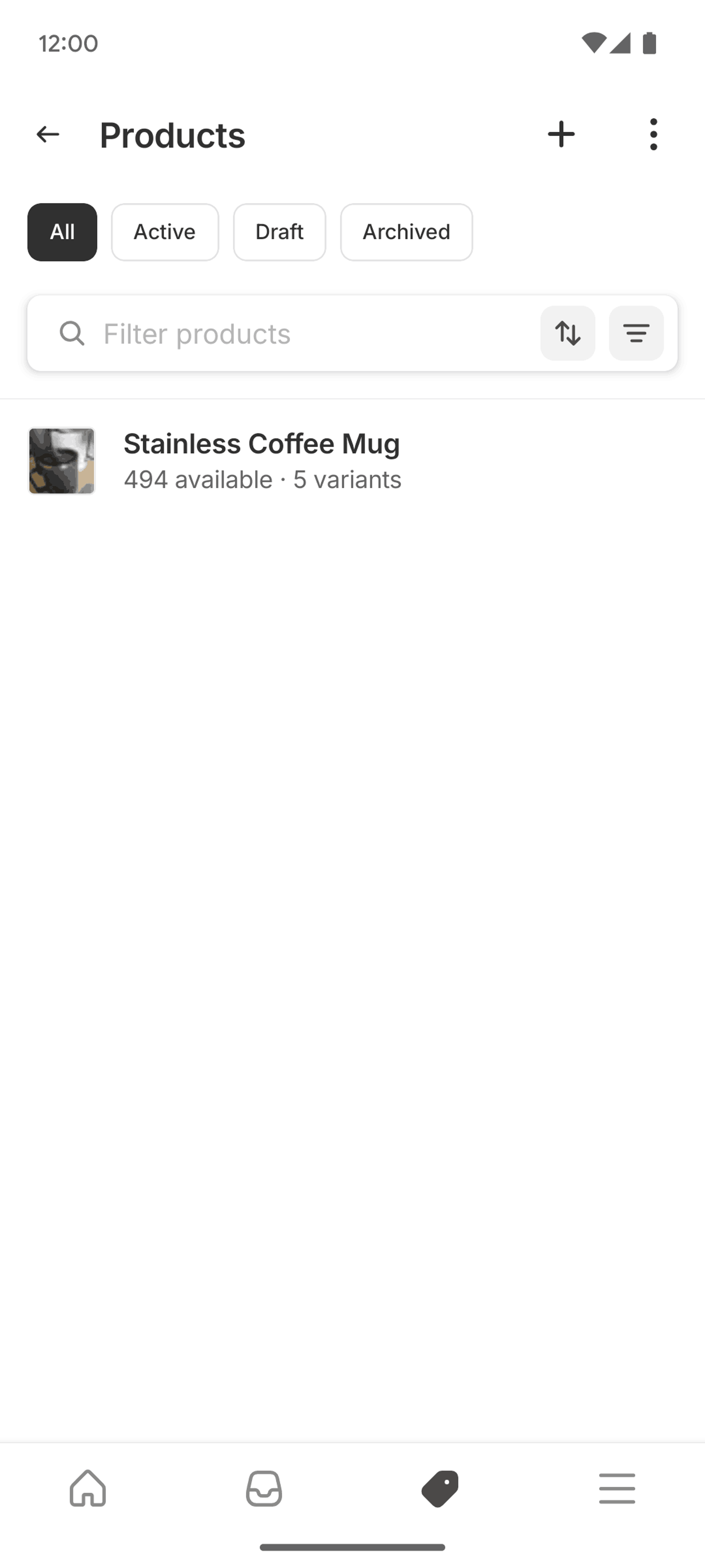 Shopify Android Business interface screenshot 17