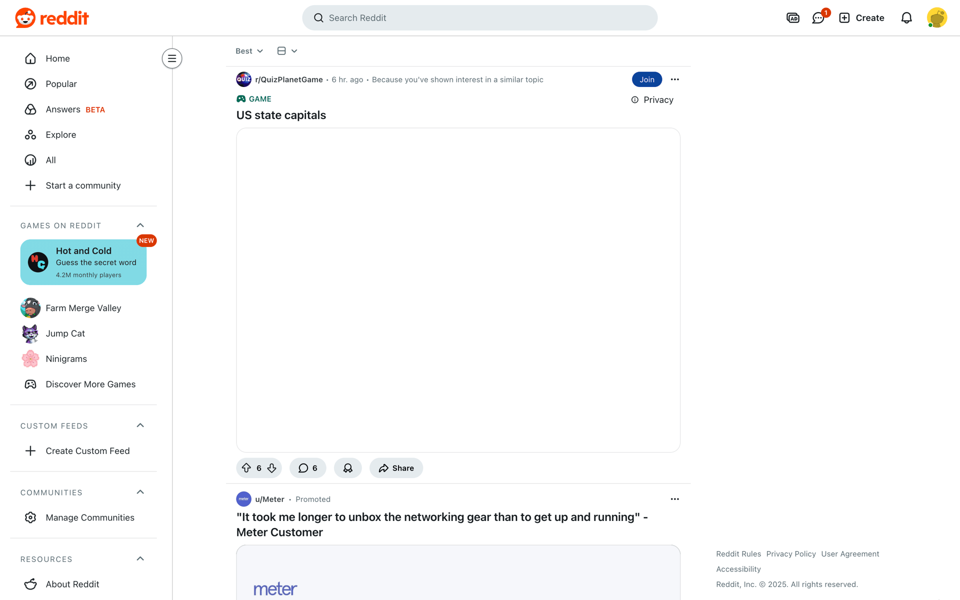 Reddit Web Social Networking interface screenshot 4