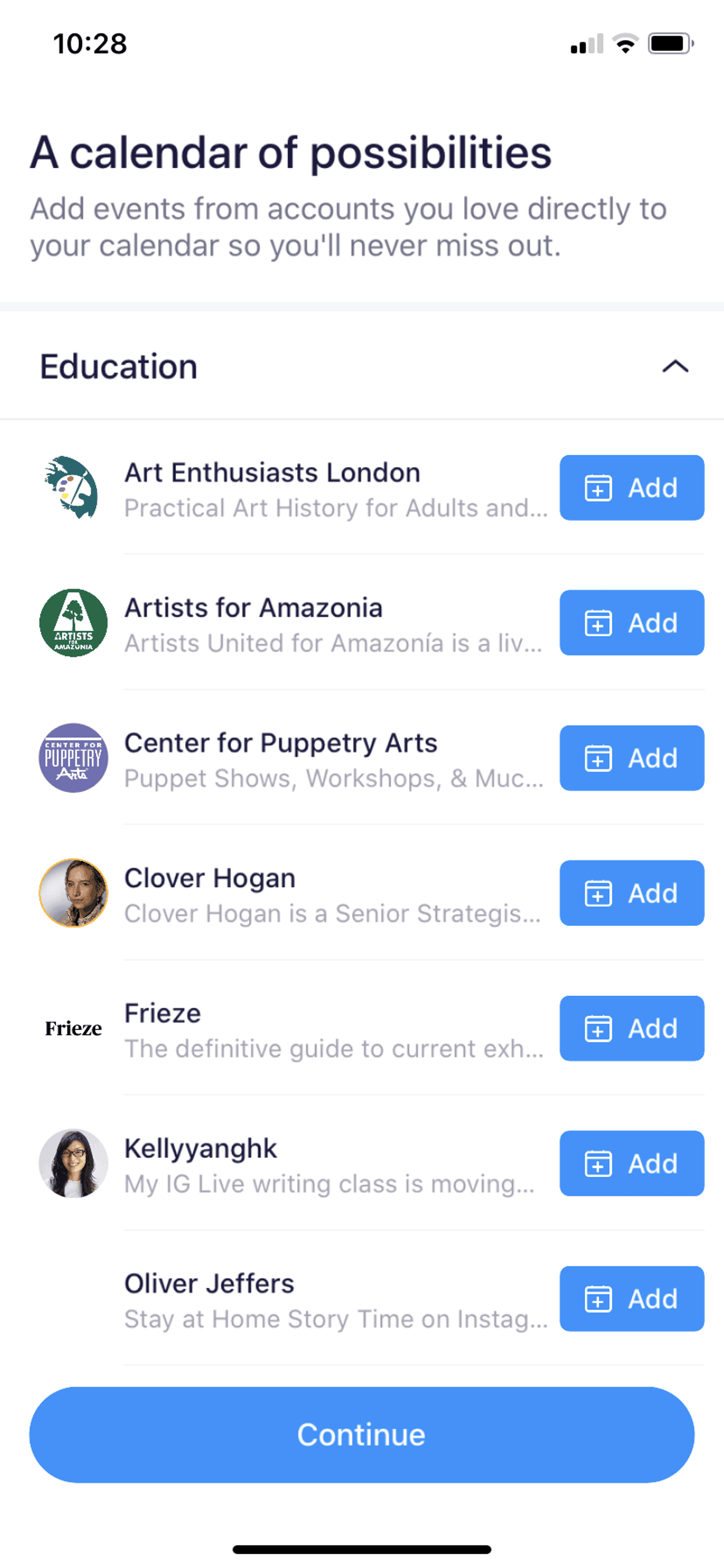 IRL iOS Social Networking interface screenshot 7