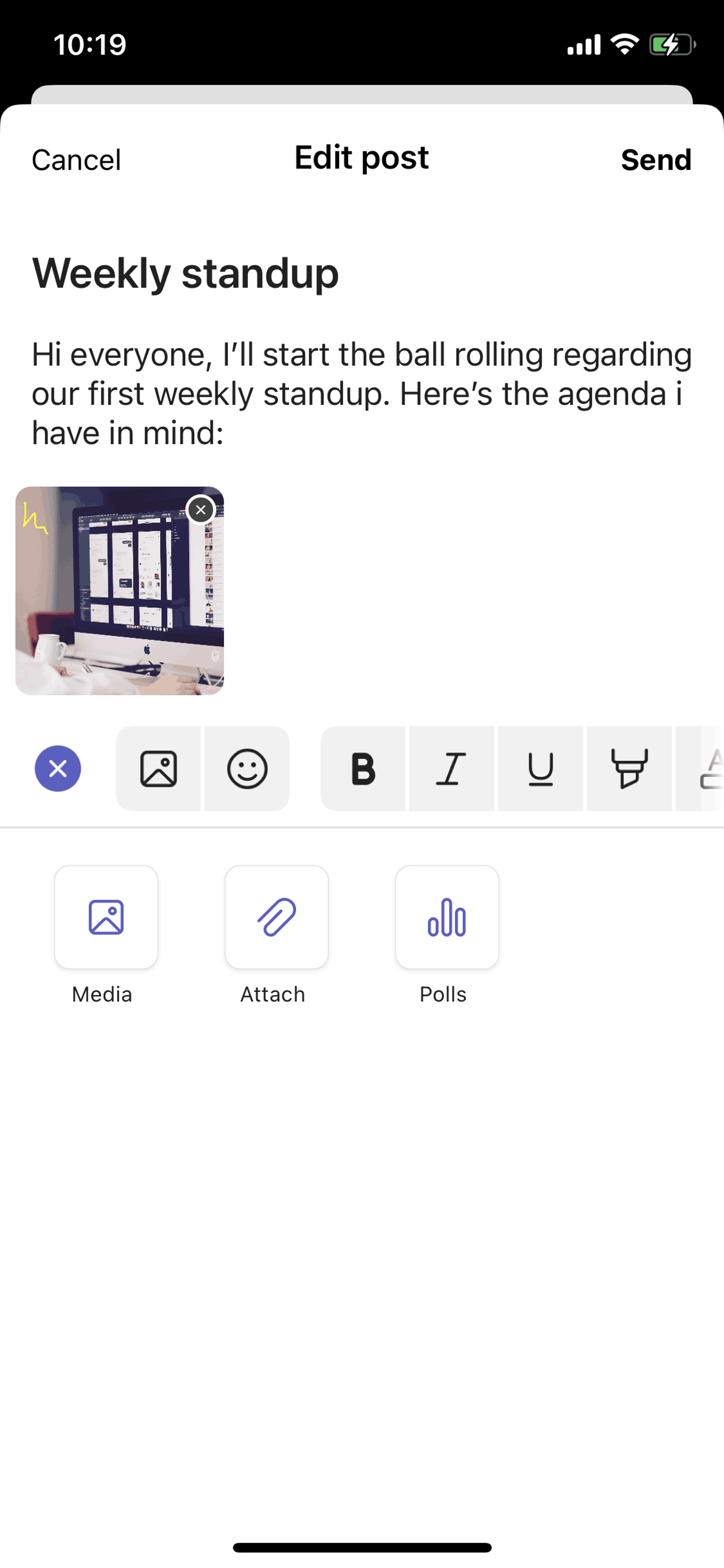 Microsoft Teams iOS Business interface screenshot 8