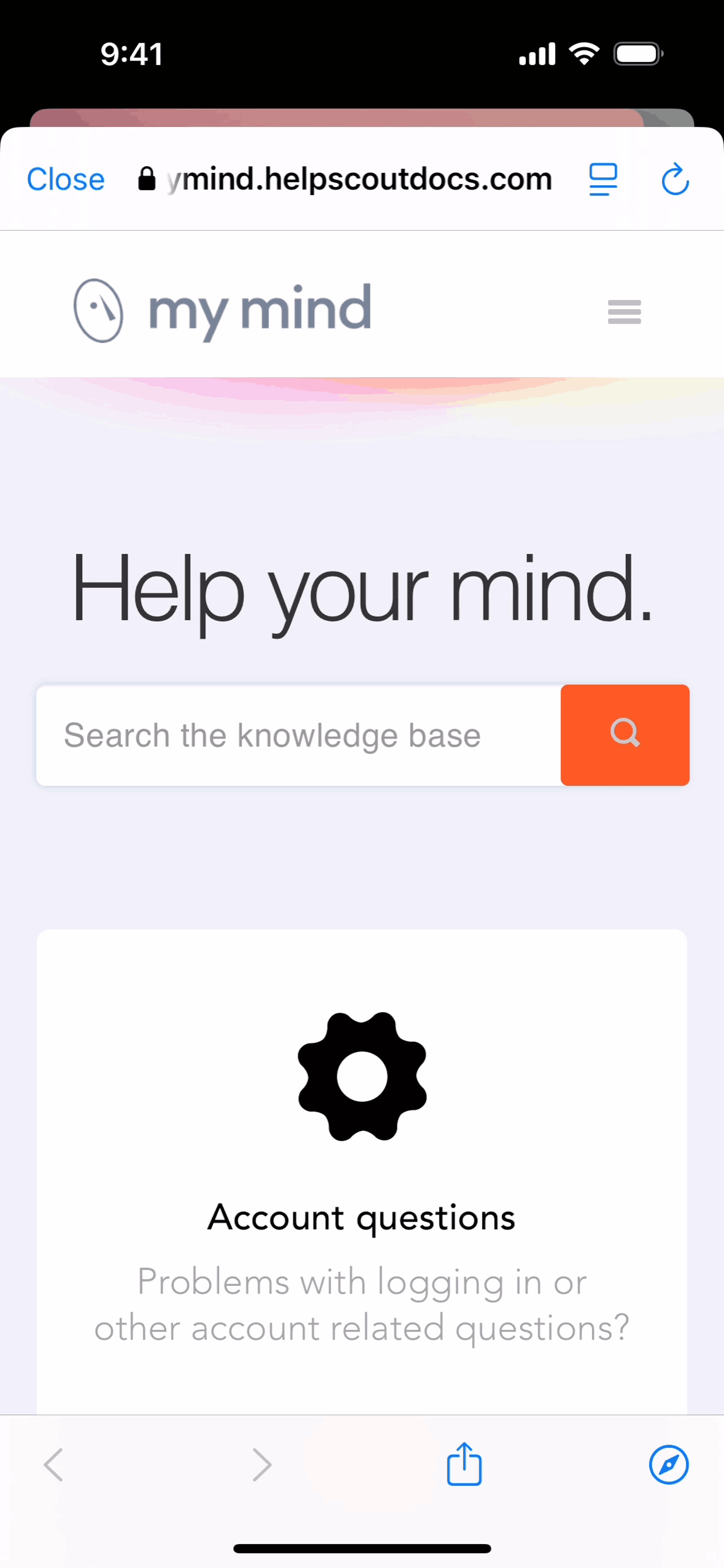 mymind iOS Productivity interface screenshot 12