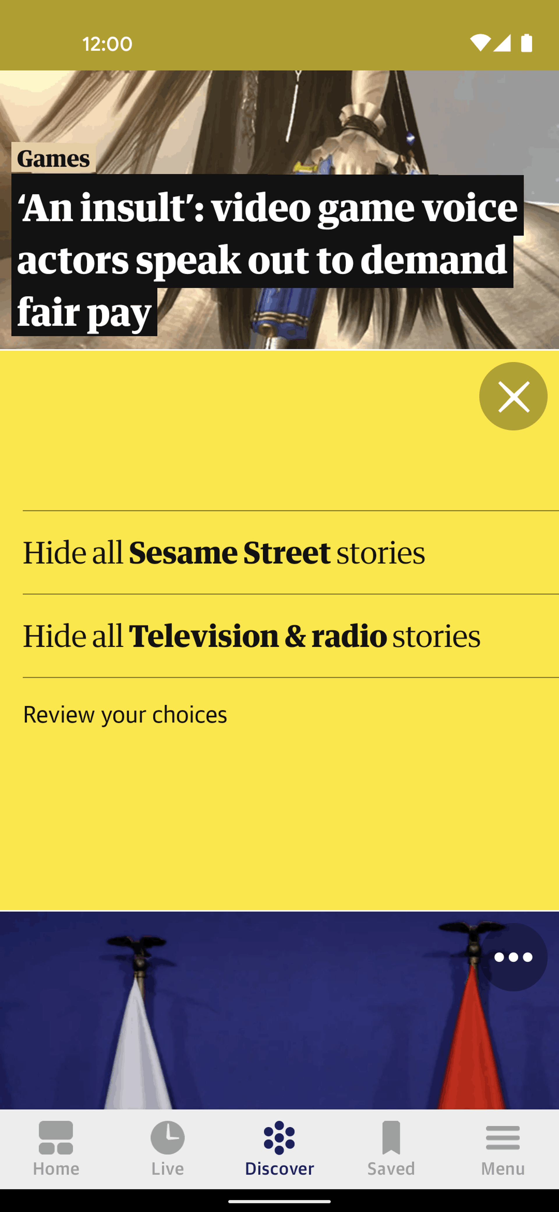 The Guardian Android News interface screenshot 11