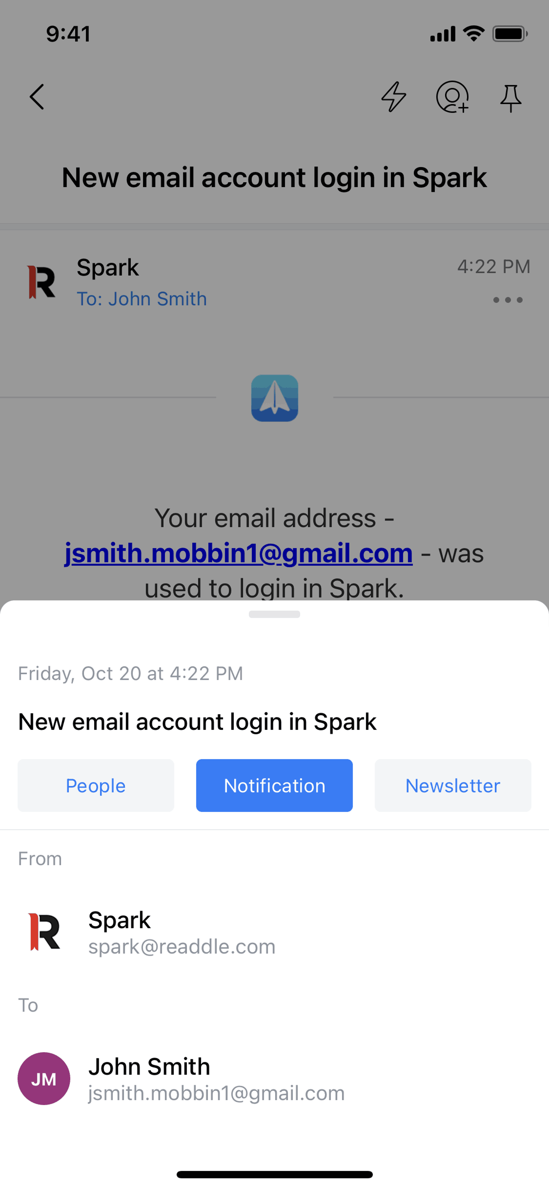 Spark Mail iOS AI interface screenshot 9
