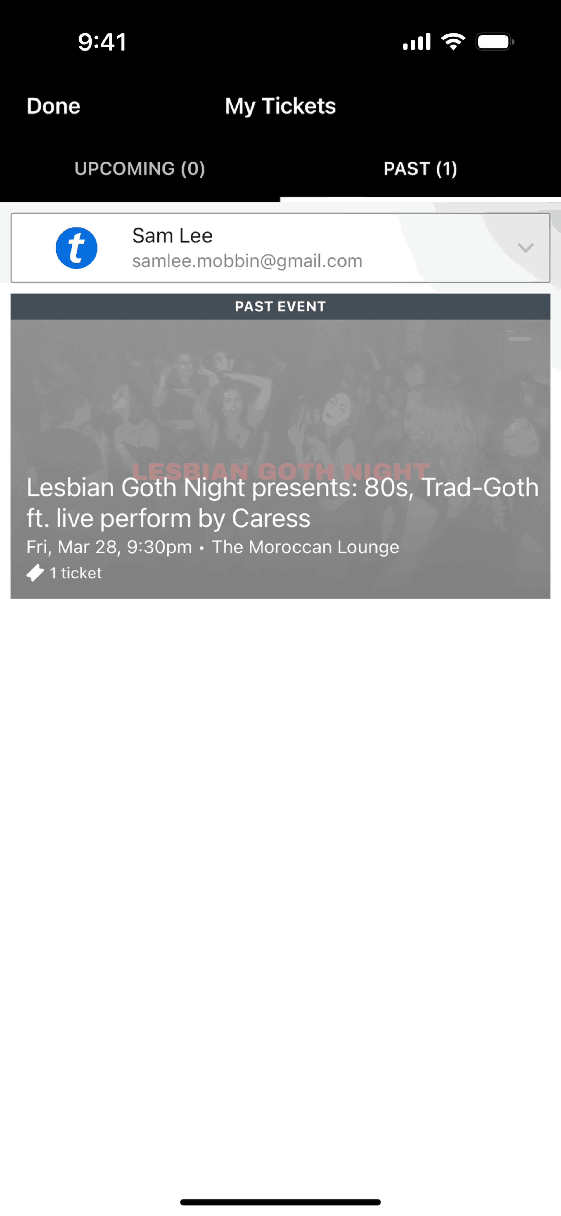 Live Nation iOS Music & Audio interface screenshot 22