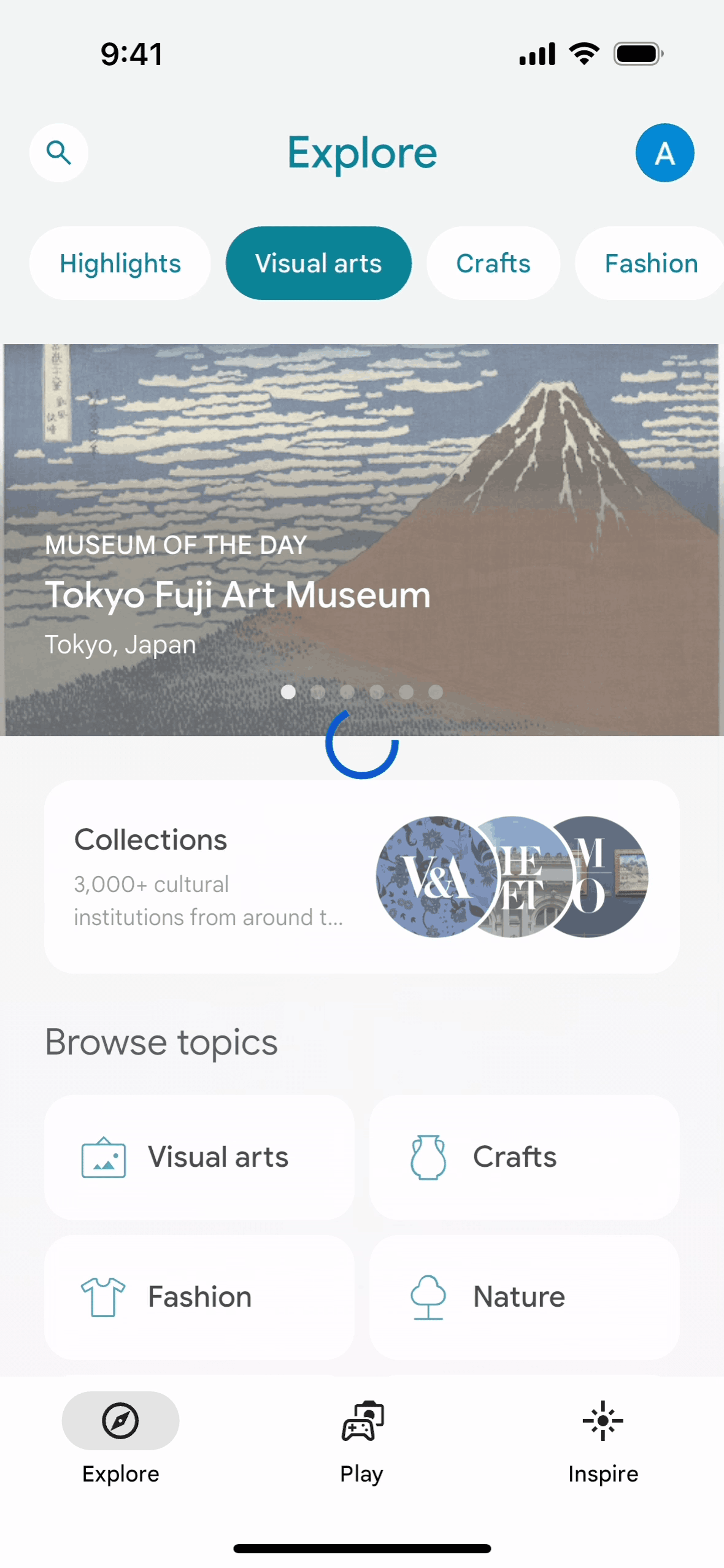 Google Arts & Culture iOS Education interface screenshot 18