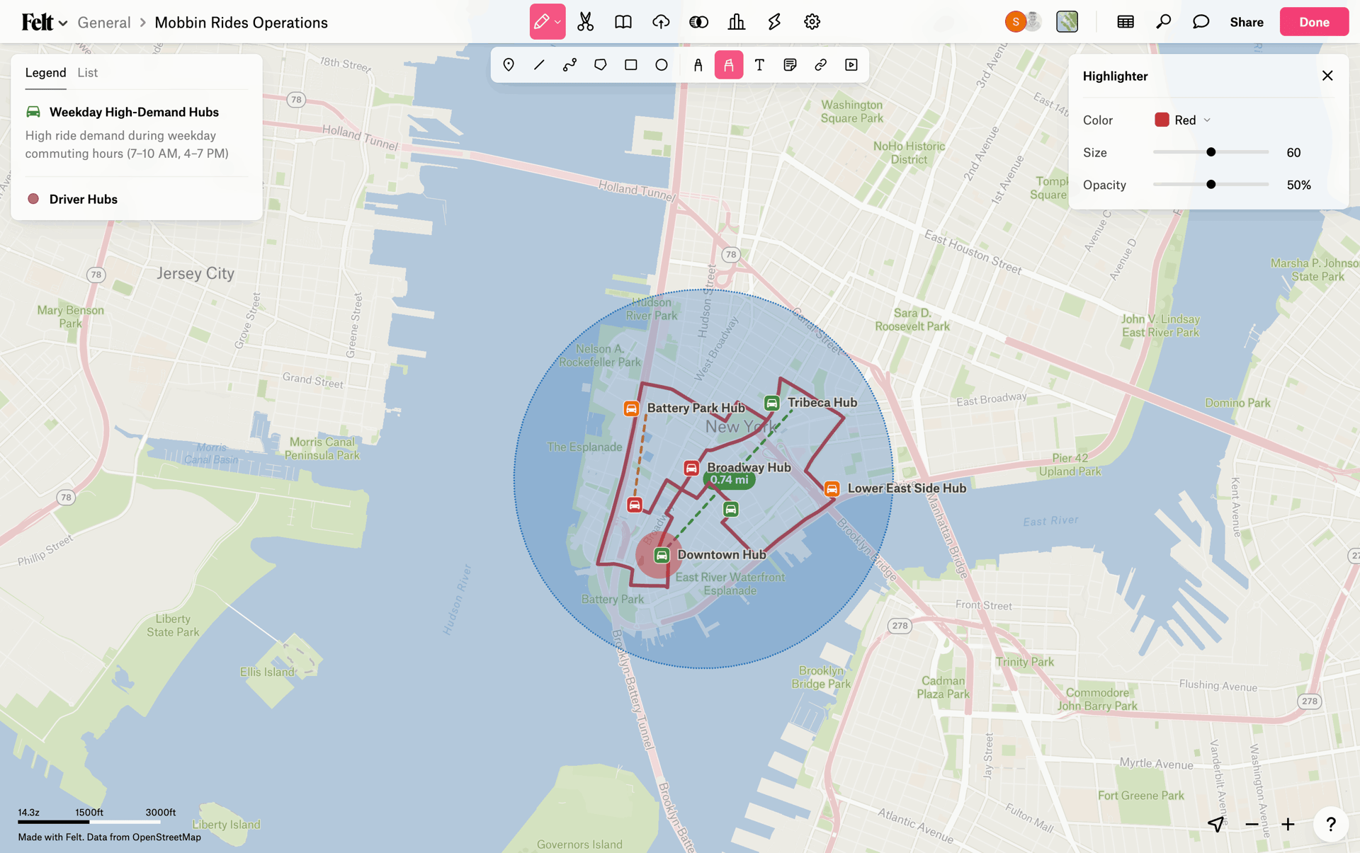 Felt Web mapping interface screenshot 13