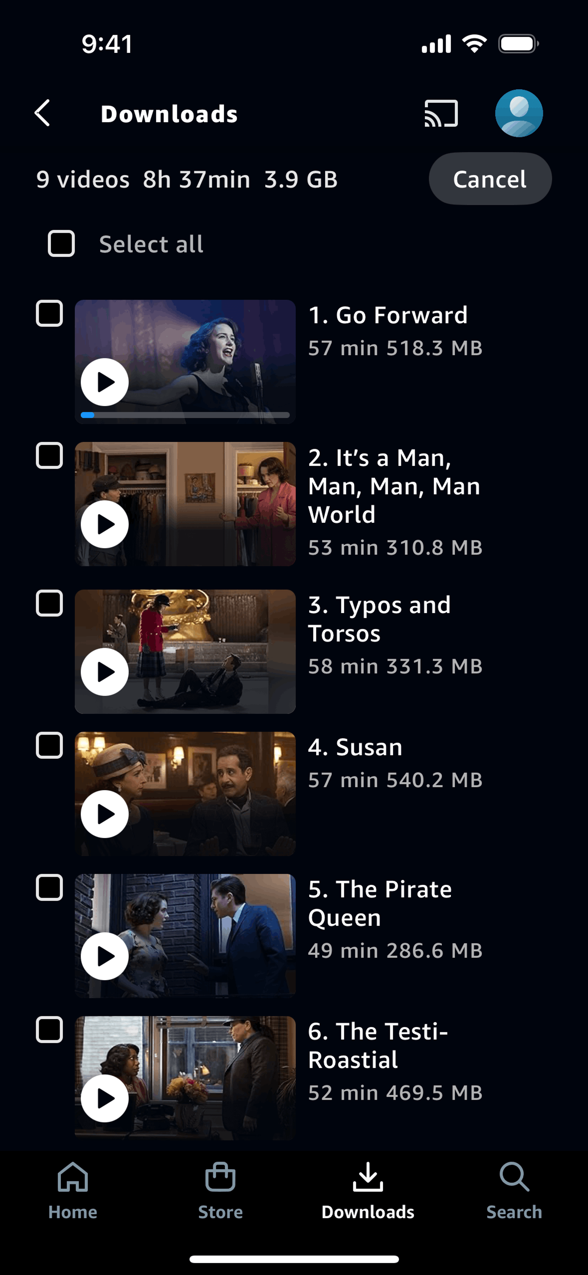Prime Video iOS Entertainment interface screenshot 9