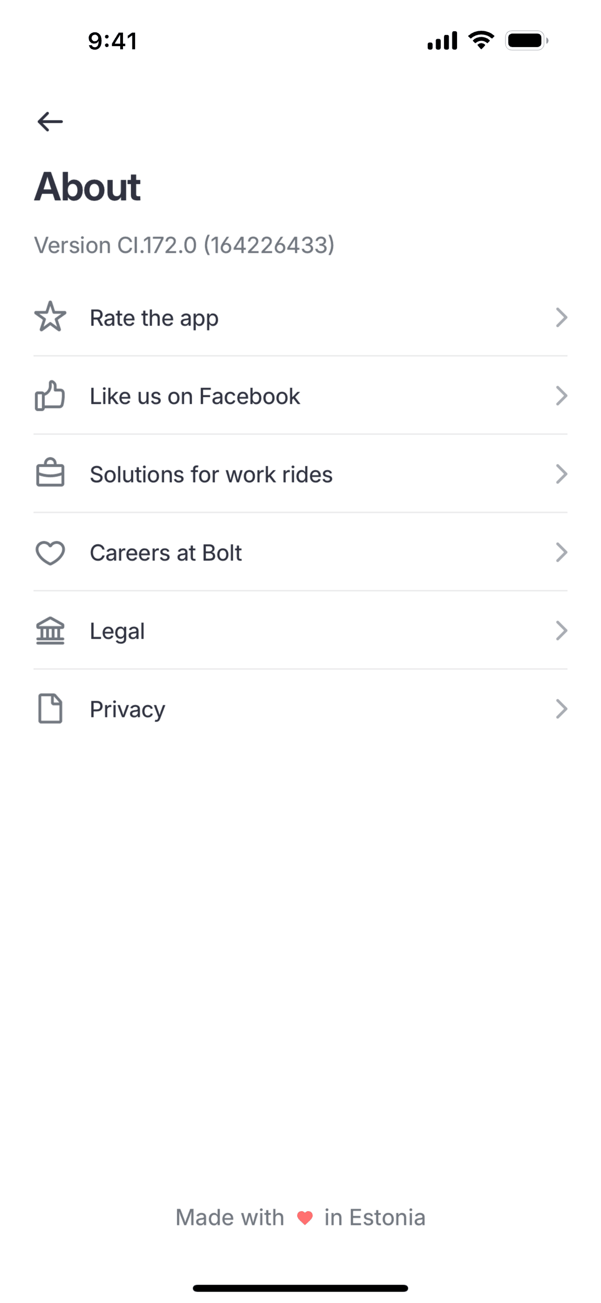 Bolt iOS Travel & Transportation interface screenshot 8
