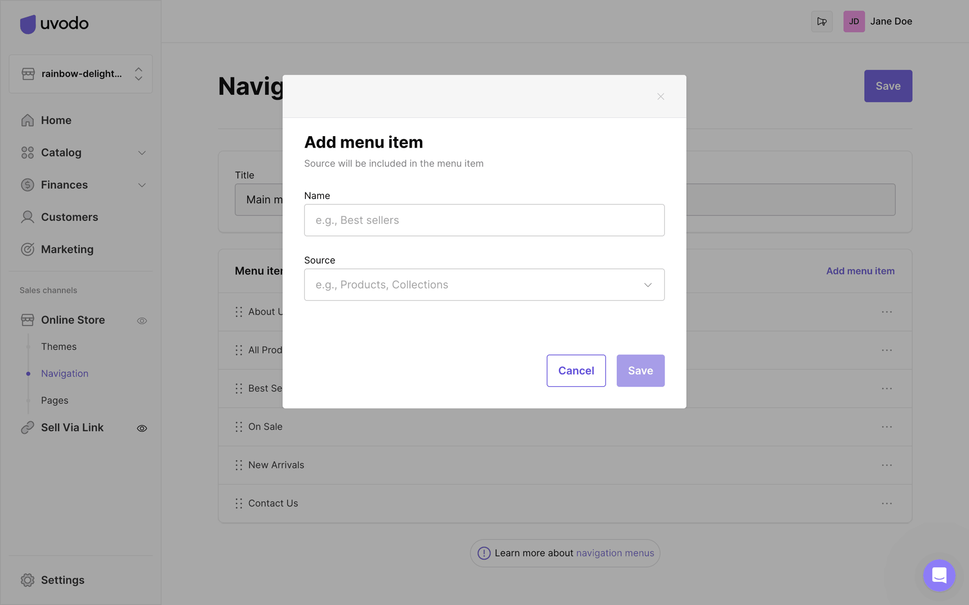Uvodo Web Business interface screenshot 23