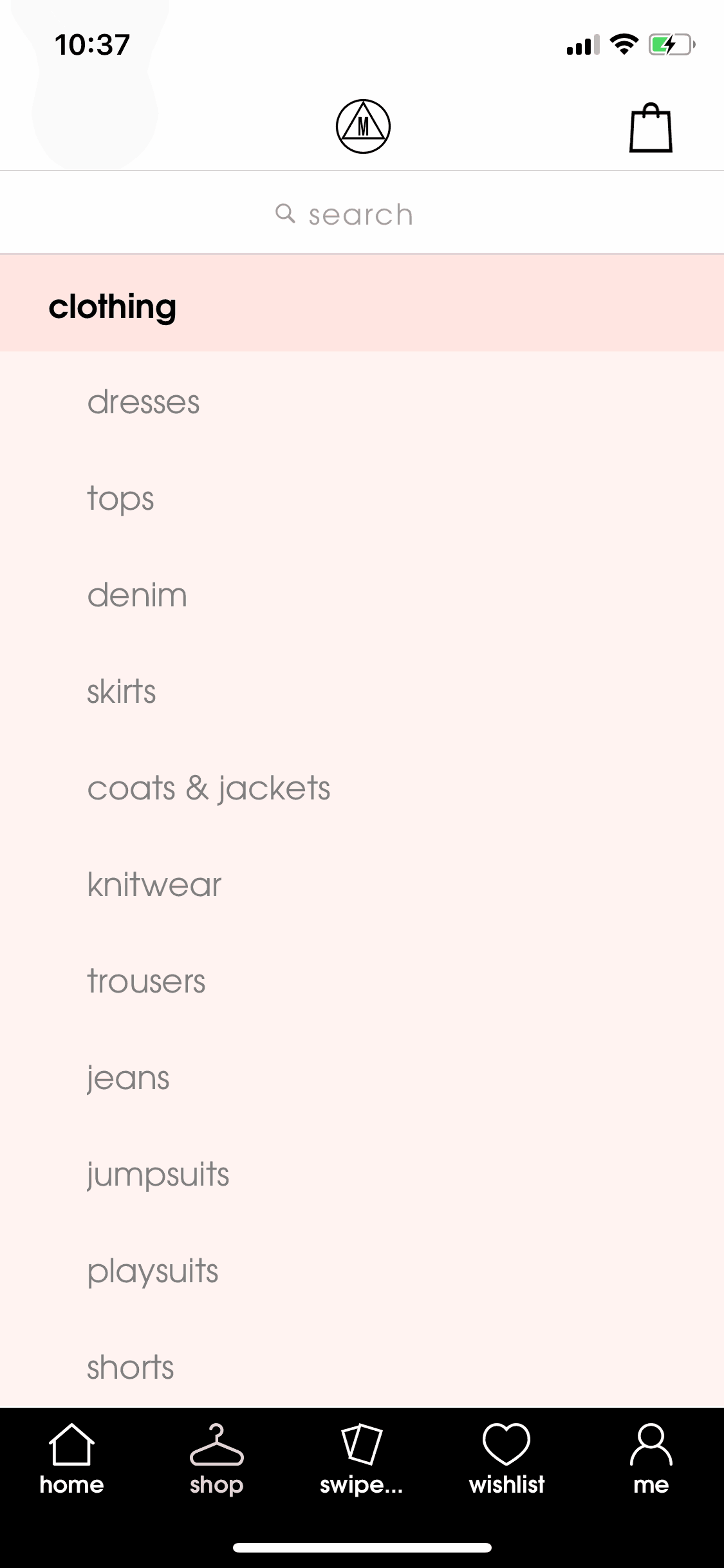 Missguided iOS Shopping interface screenshot 10