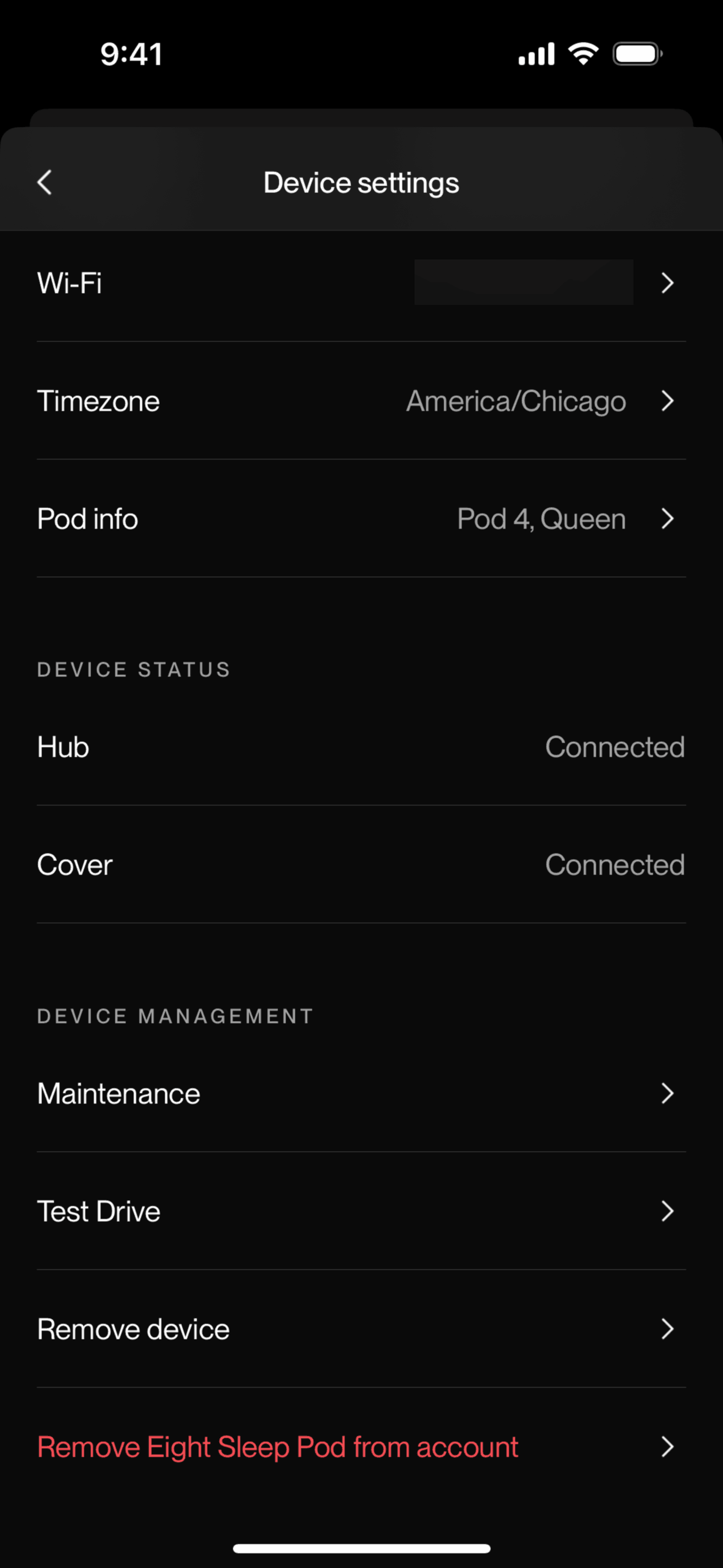 Eight Sleep iOS Health & Fitness interface screenshot 4