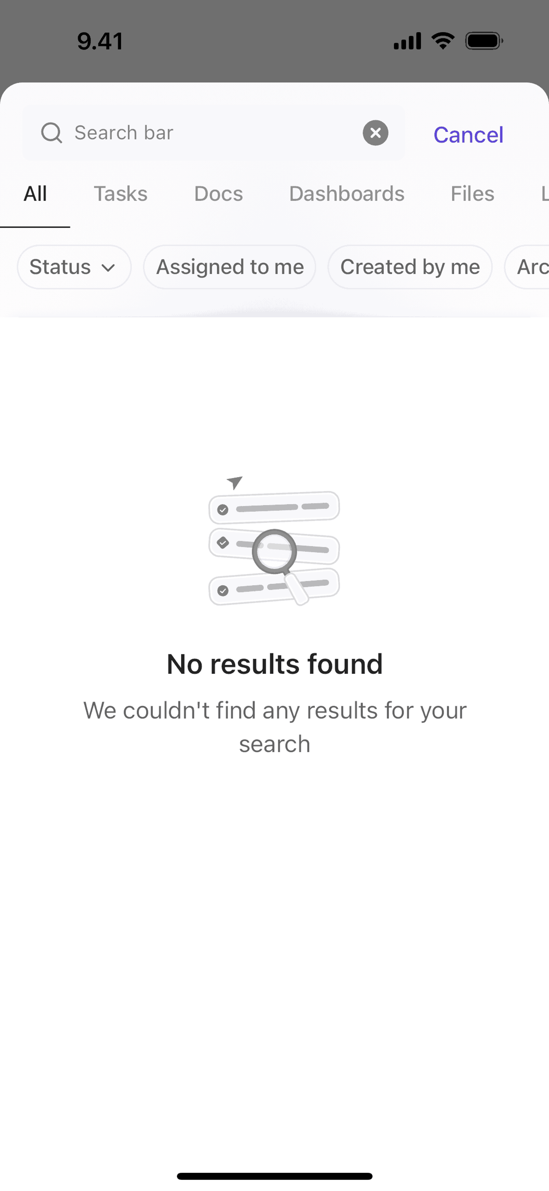 ClickUp iOS Productivity interface screenshot 7
