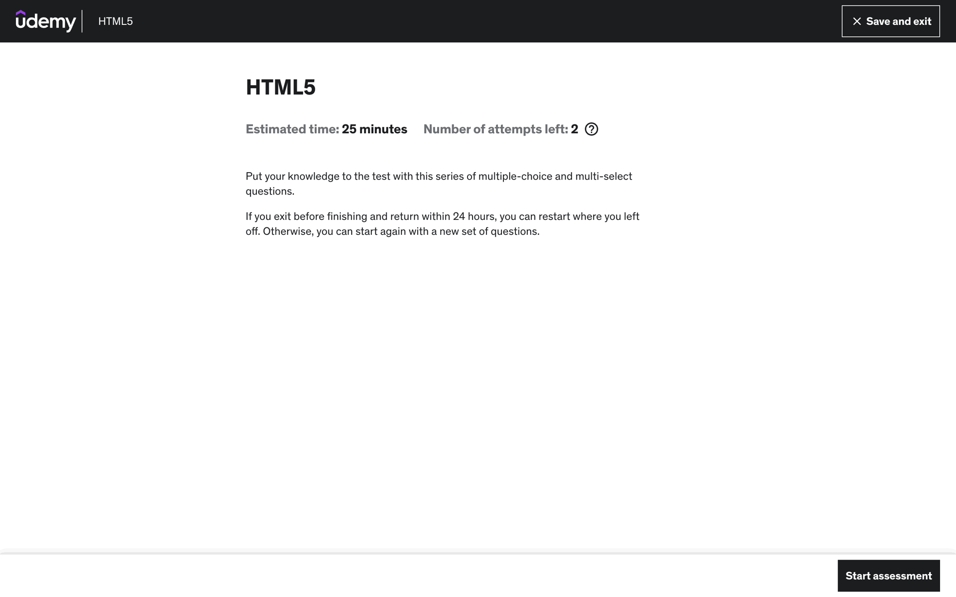 Udemy Web Education interface screenshot 6