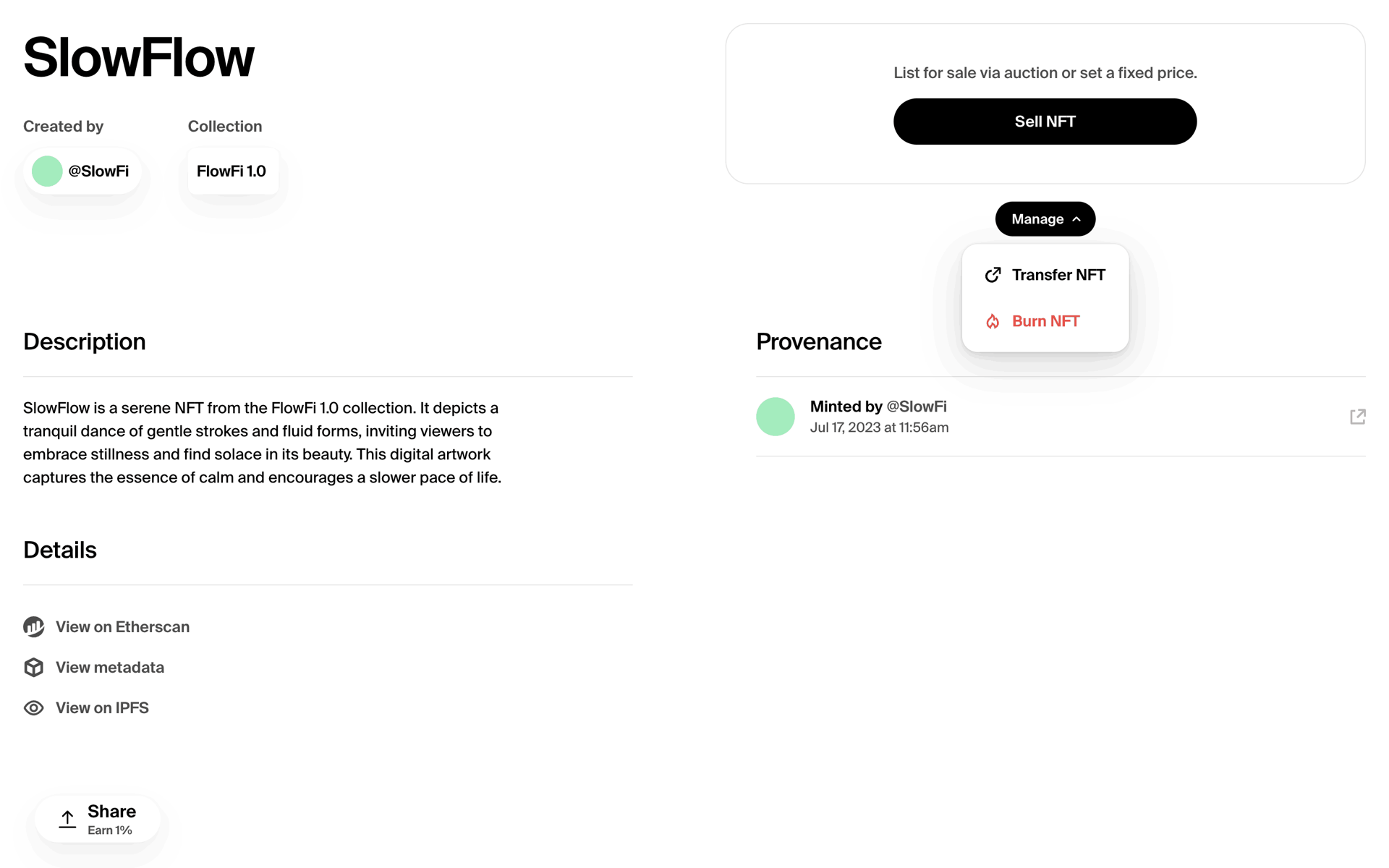 Foundation Web Crypto & Web3 interface screenshot 13