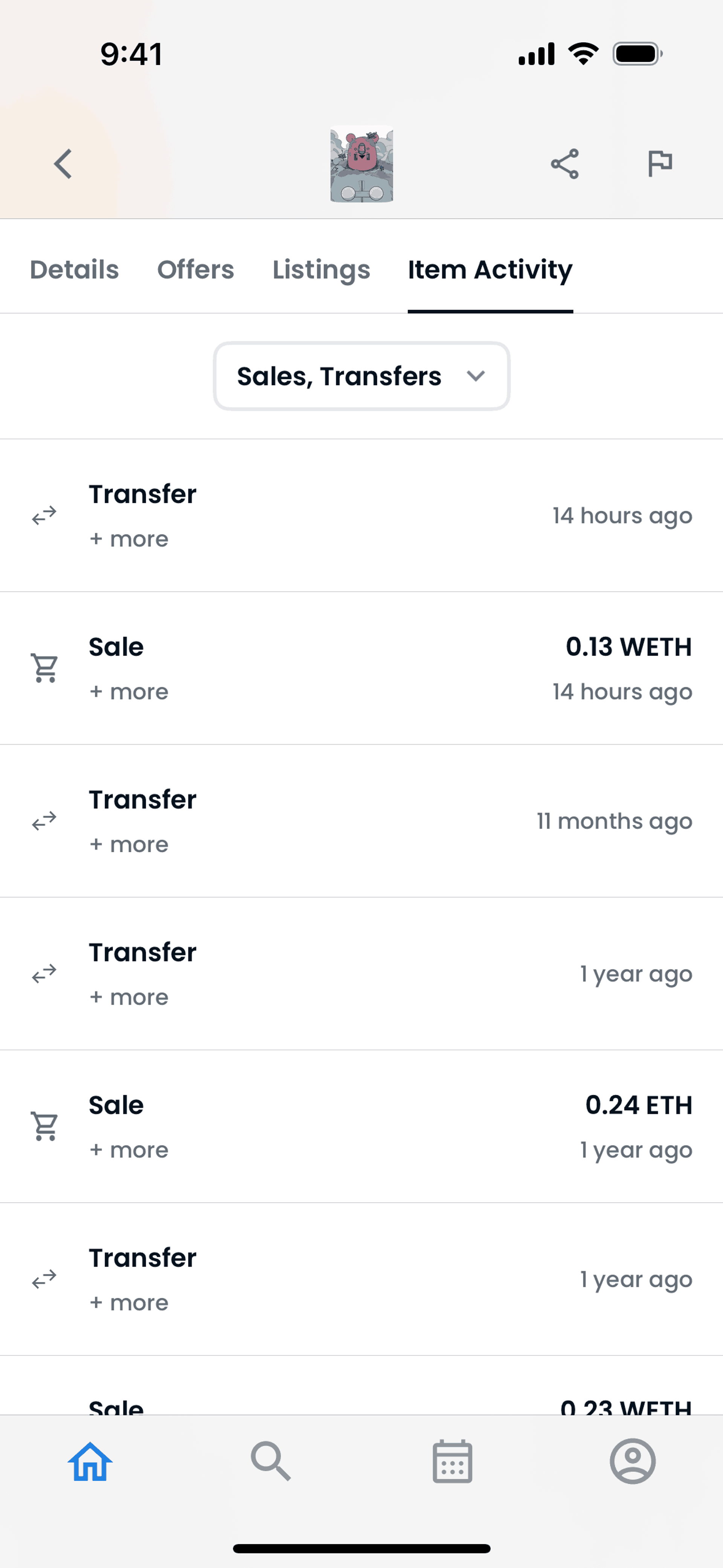 OpenSea iOS Crypto & Web3 interface screenshot 8