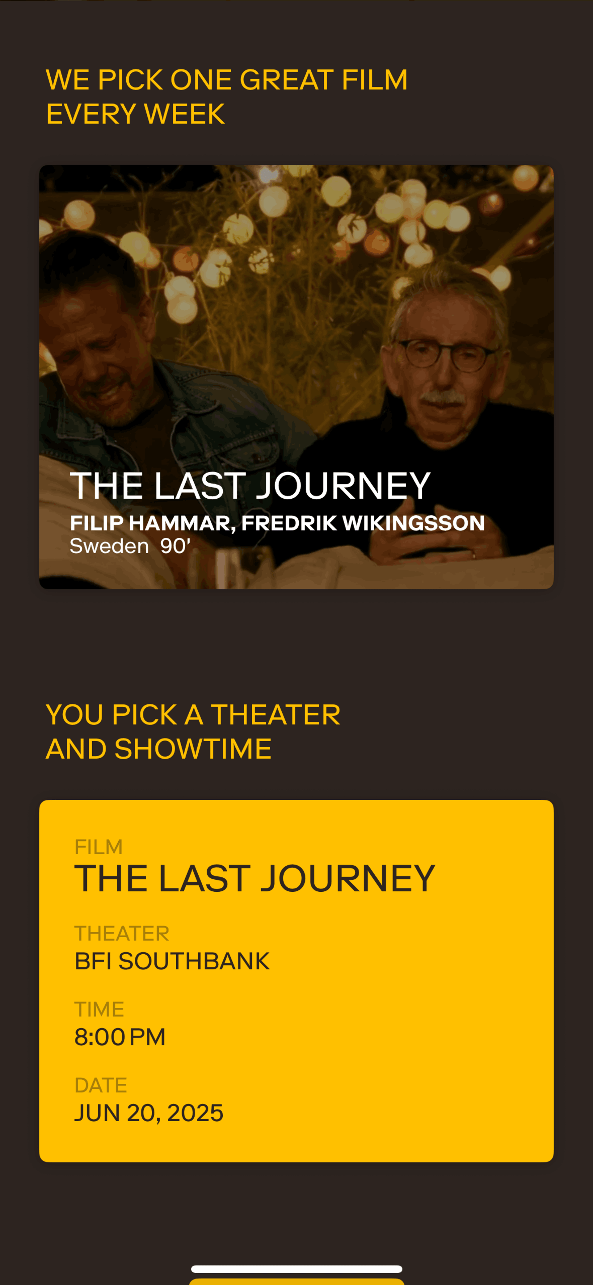 MUBI GO iOS Entertainment interface screenshot 16
