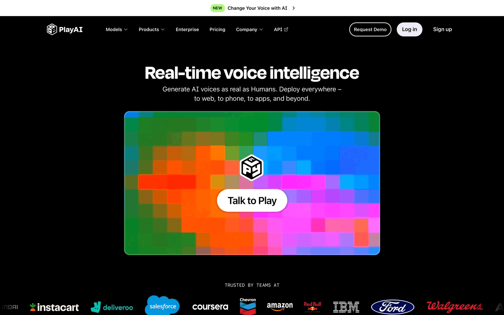 PlayAI Web AI interface screenshot 1