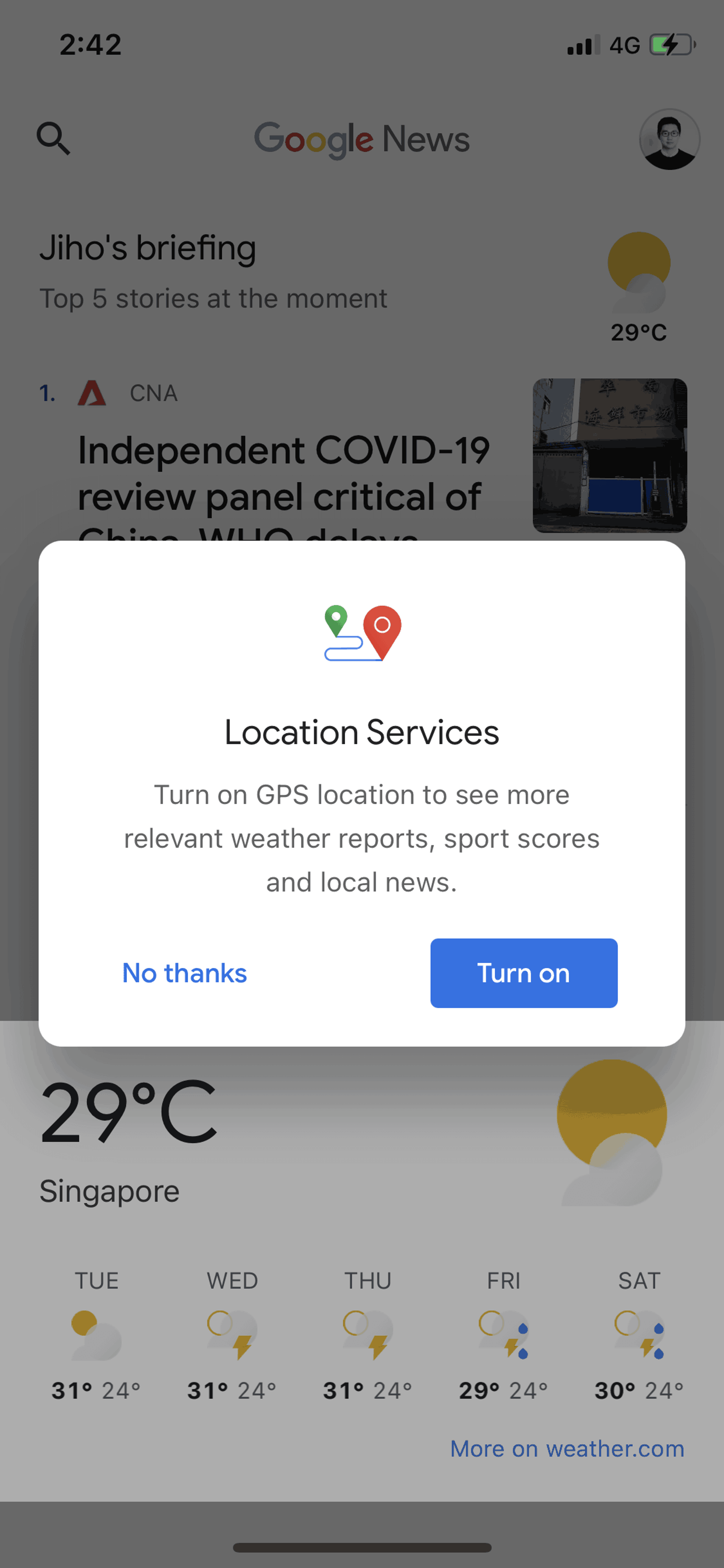 Google News iOS News interface screenshot 6