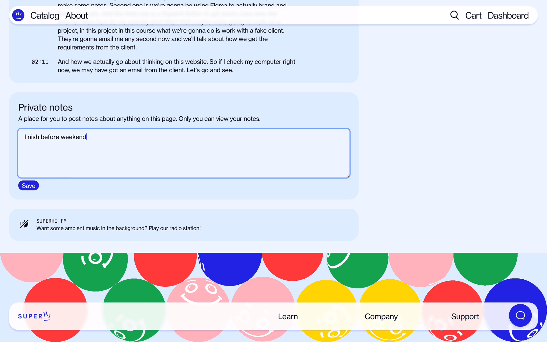 SuperHi Web Education interface screenshot 7