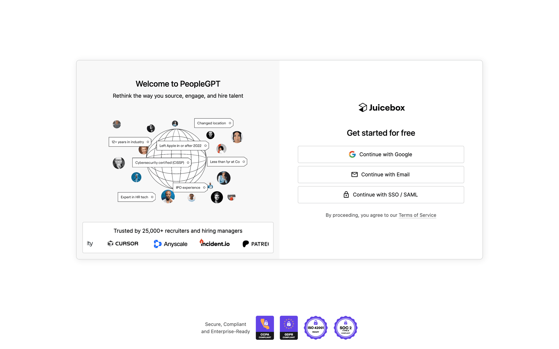 Juicebox Web Jobs & Recruitment interface screenshot 7