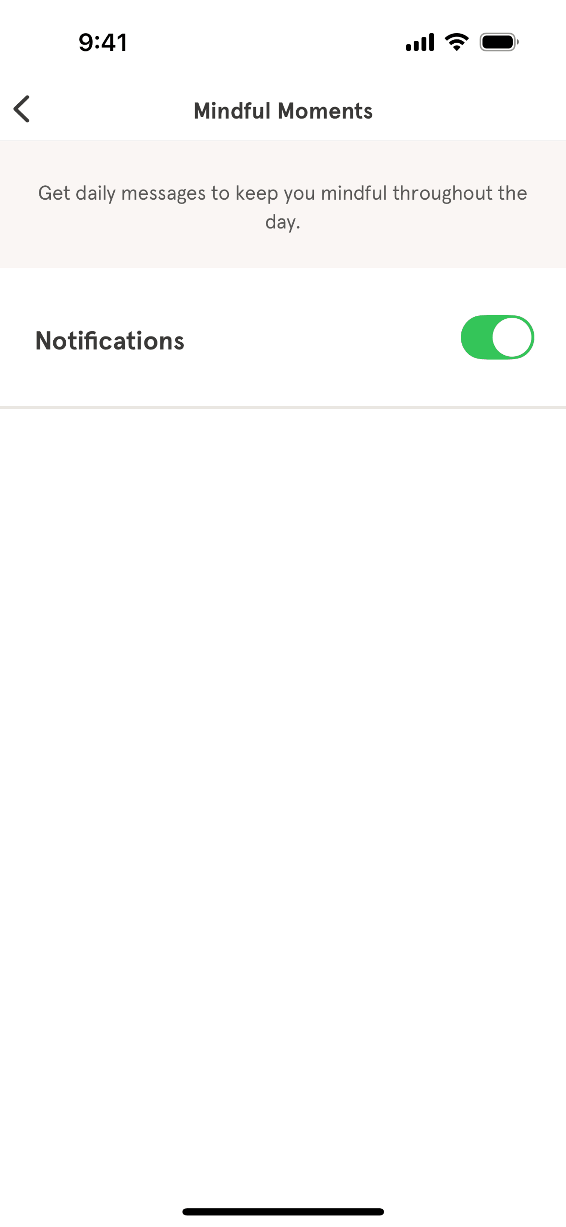 Headspace iOS UI design screenshot