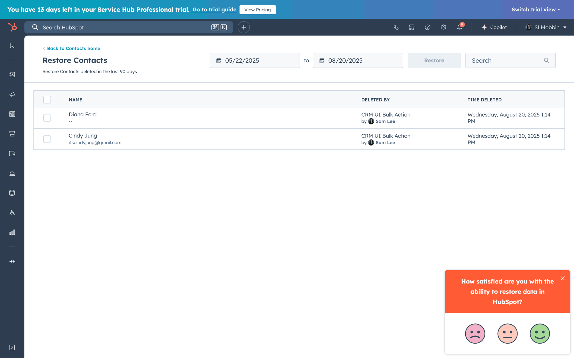HubSpot Web Business interface screenshot 7