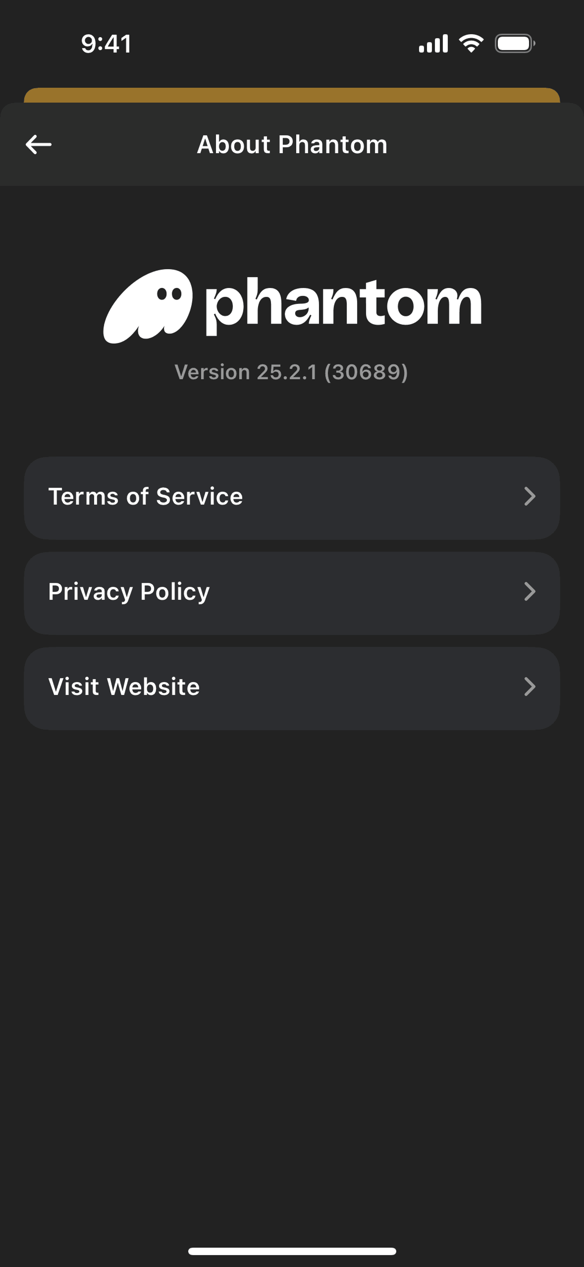 Phantom iOS Crypto & Web3 interface screenshot 16
