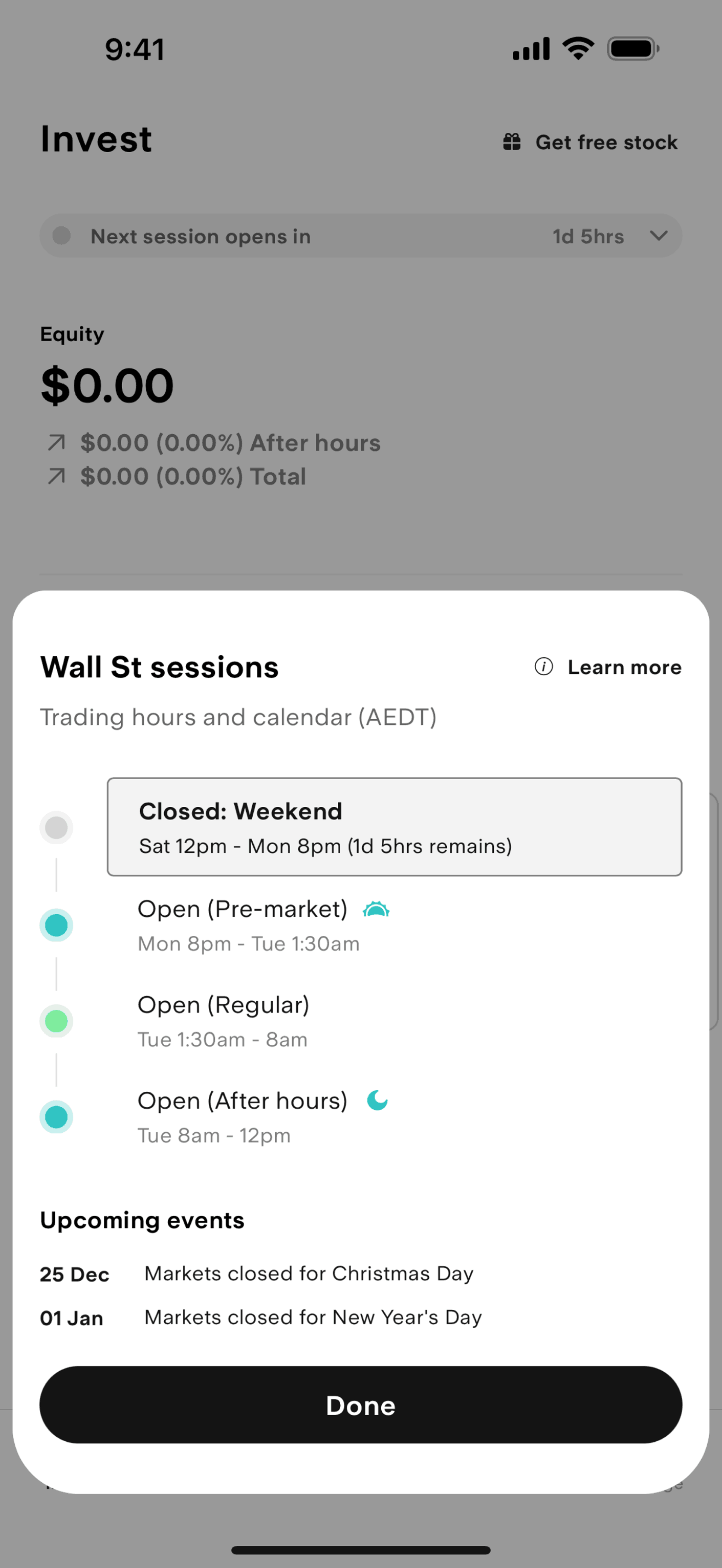 Stake iOS Finance interface screenshot 4