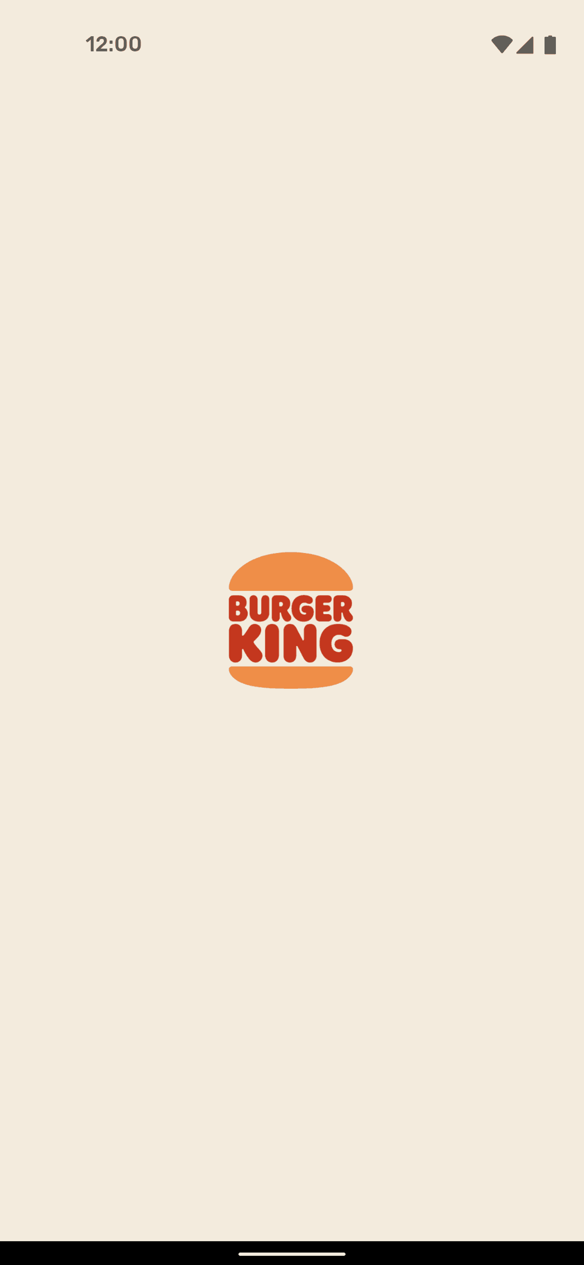 Burger King Android Food & Drink interface screenshot 1