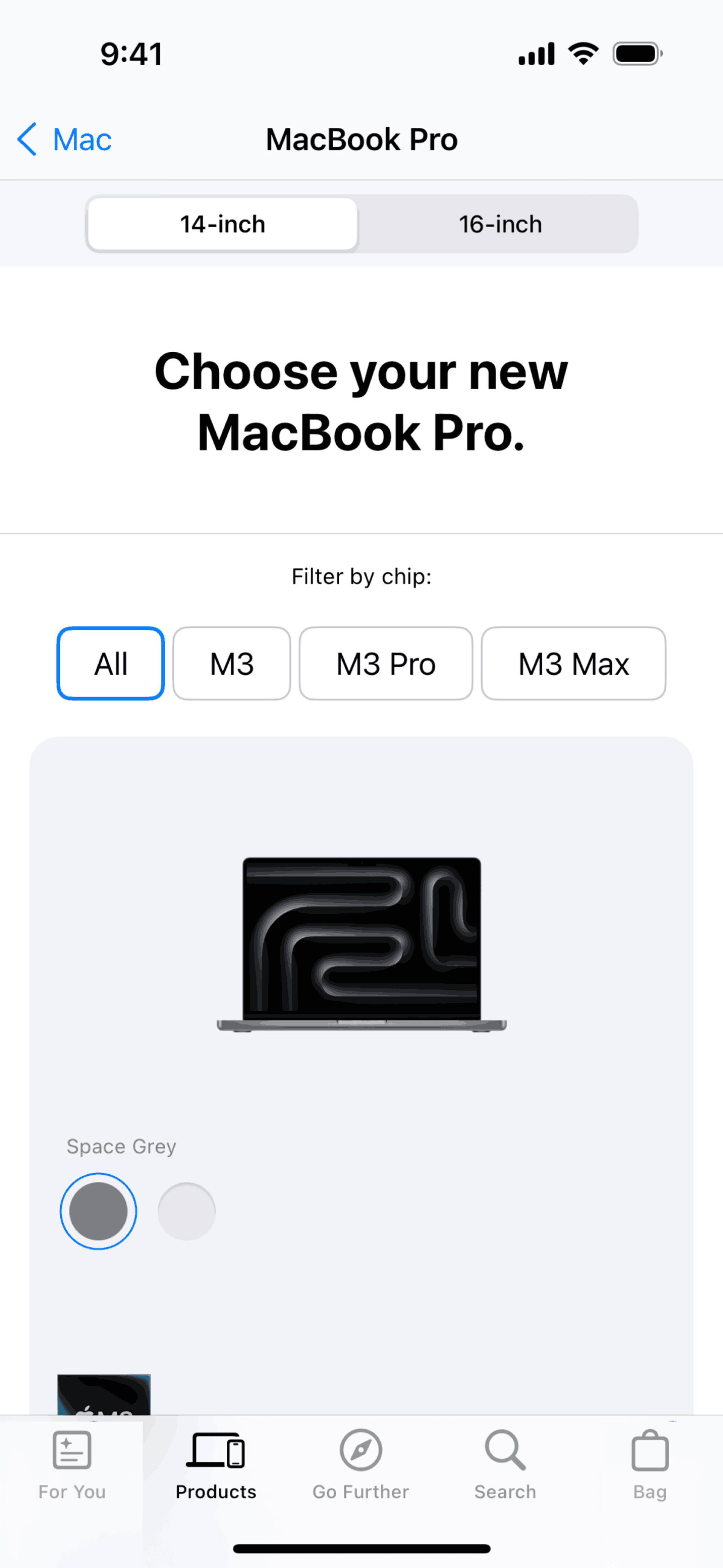 Apple Store iOS Shopping interface screenshot 5