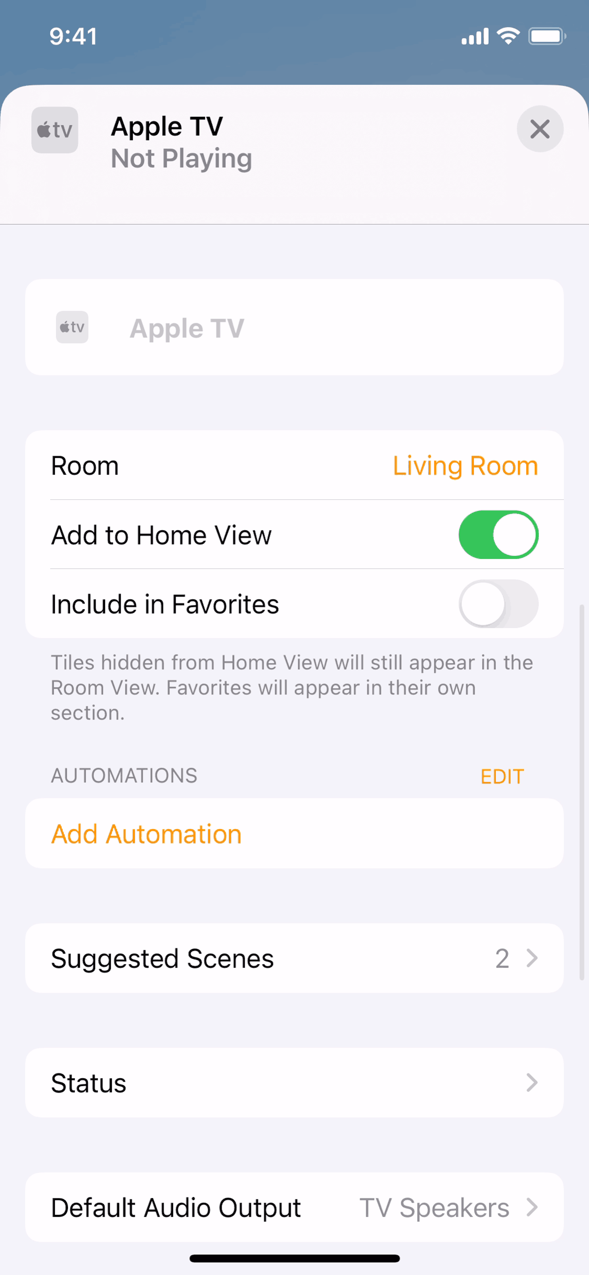 Apple Home iOS Lifestyle interface screenshot 5