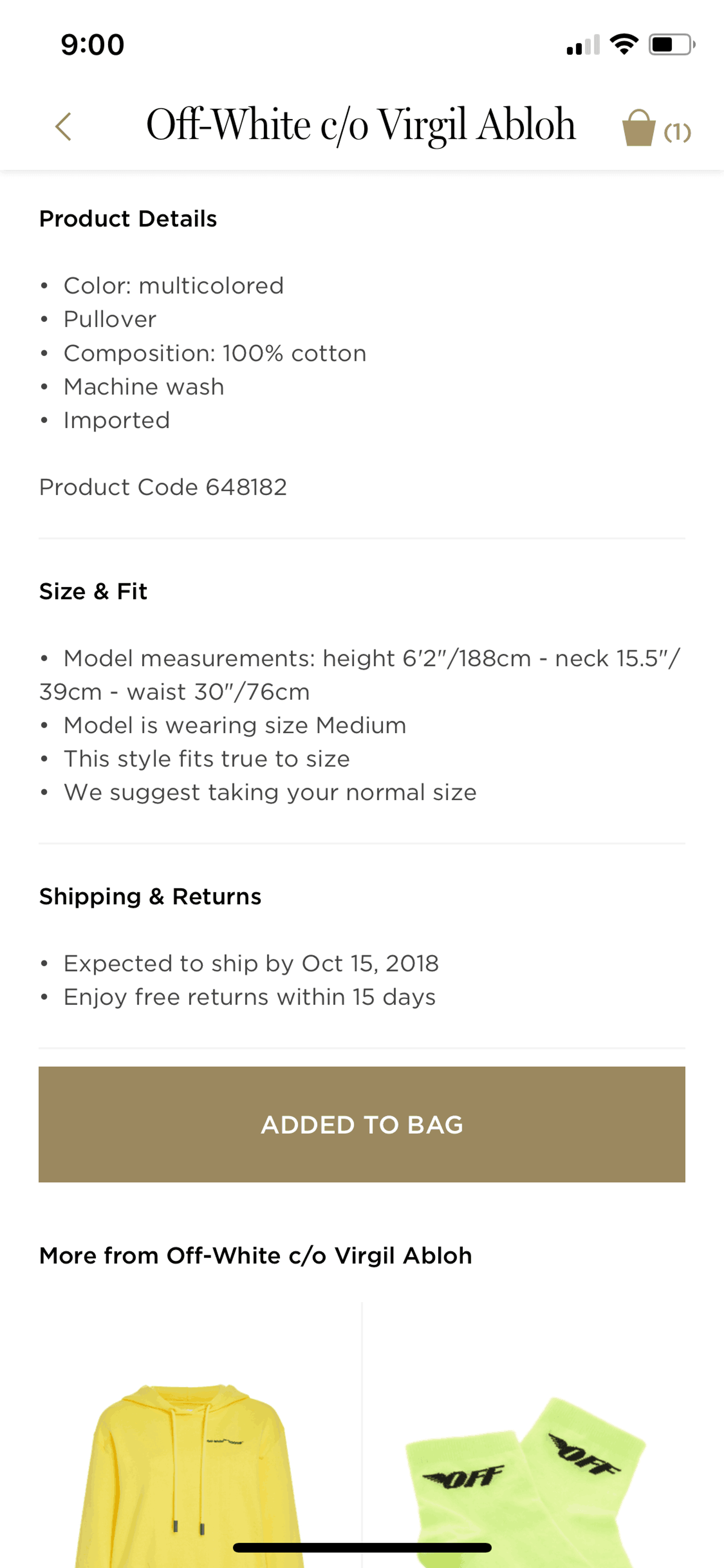 Moda Operandi iOS Shopping interface screenshot 16