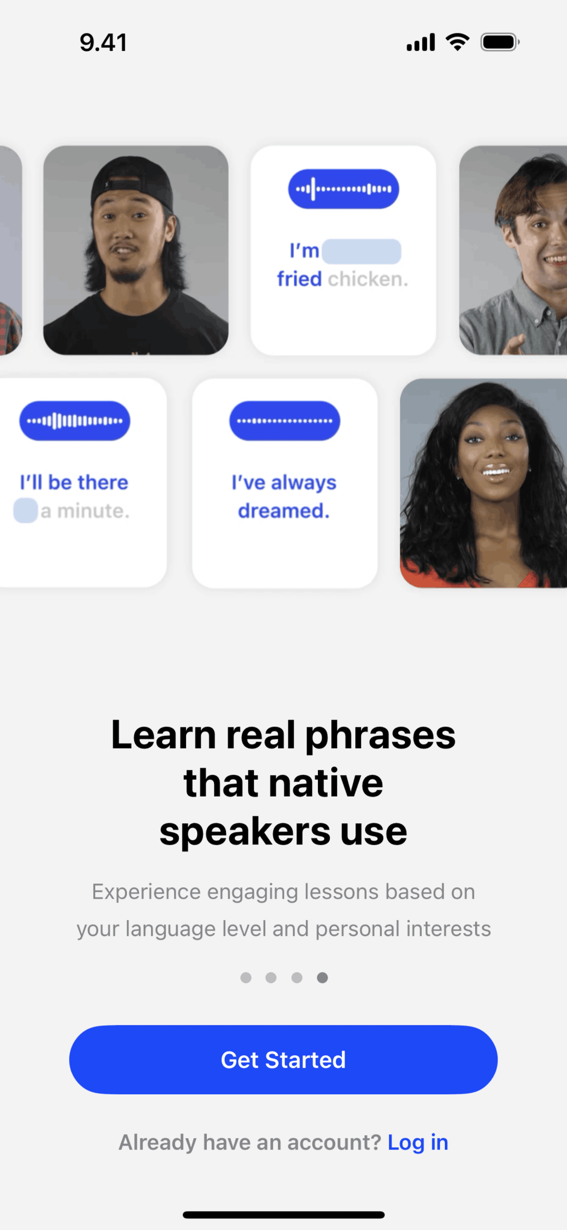Speak iOS Education interface screenshot 5