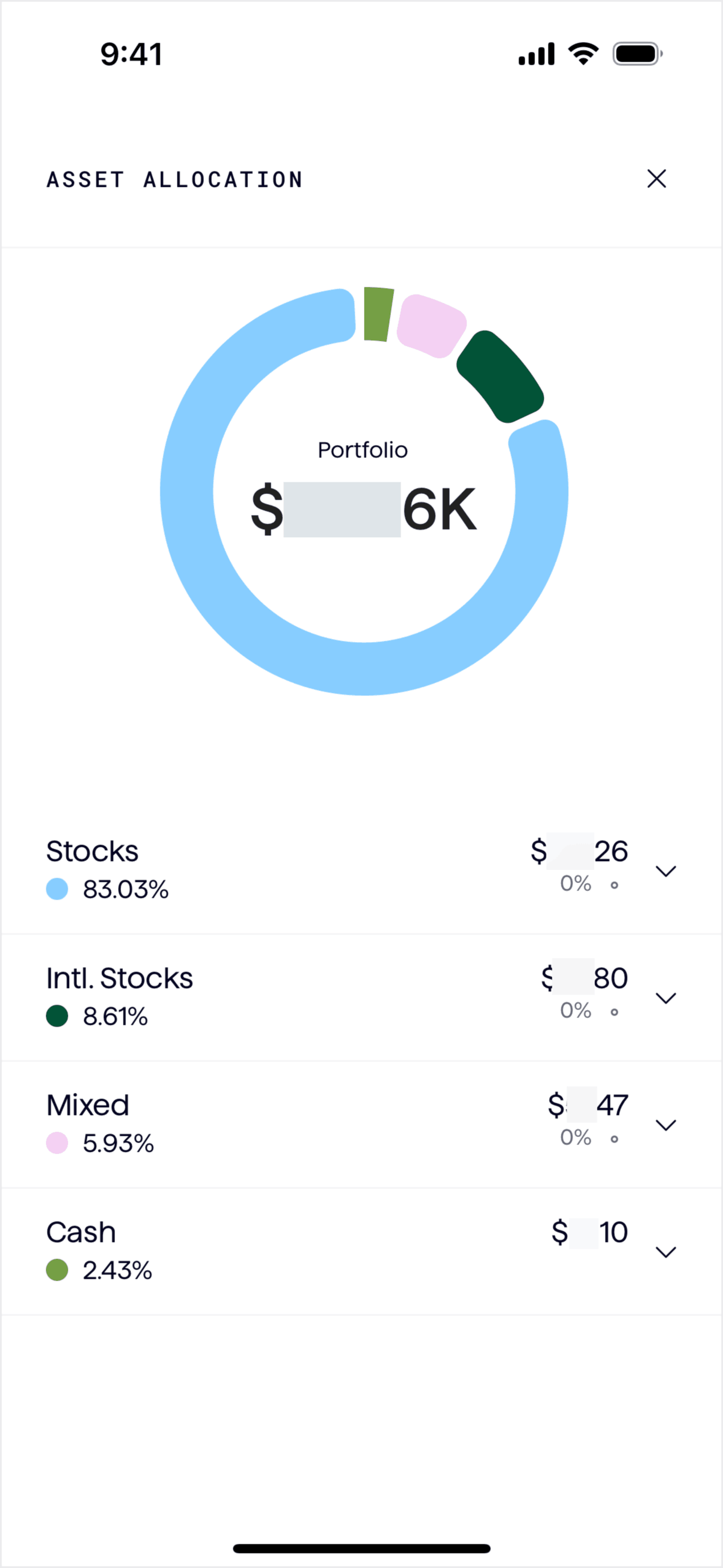 Origin iOS Finance interface screenshot 11