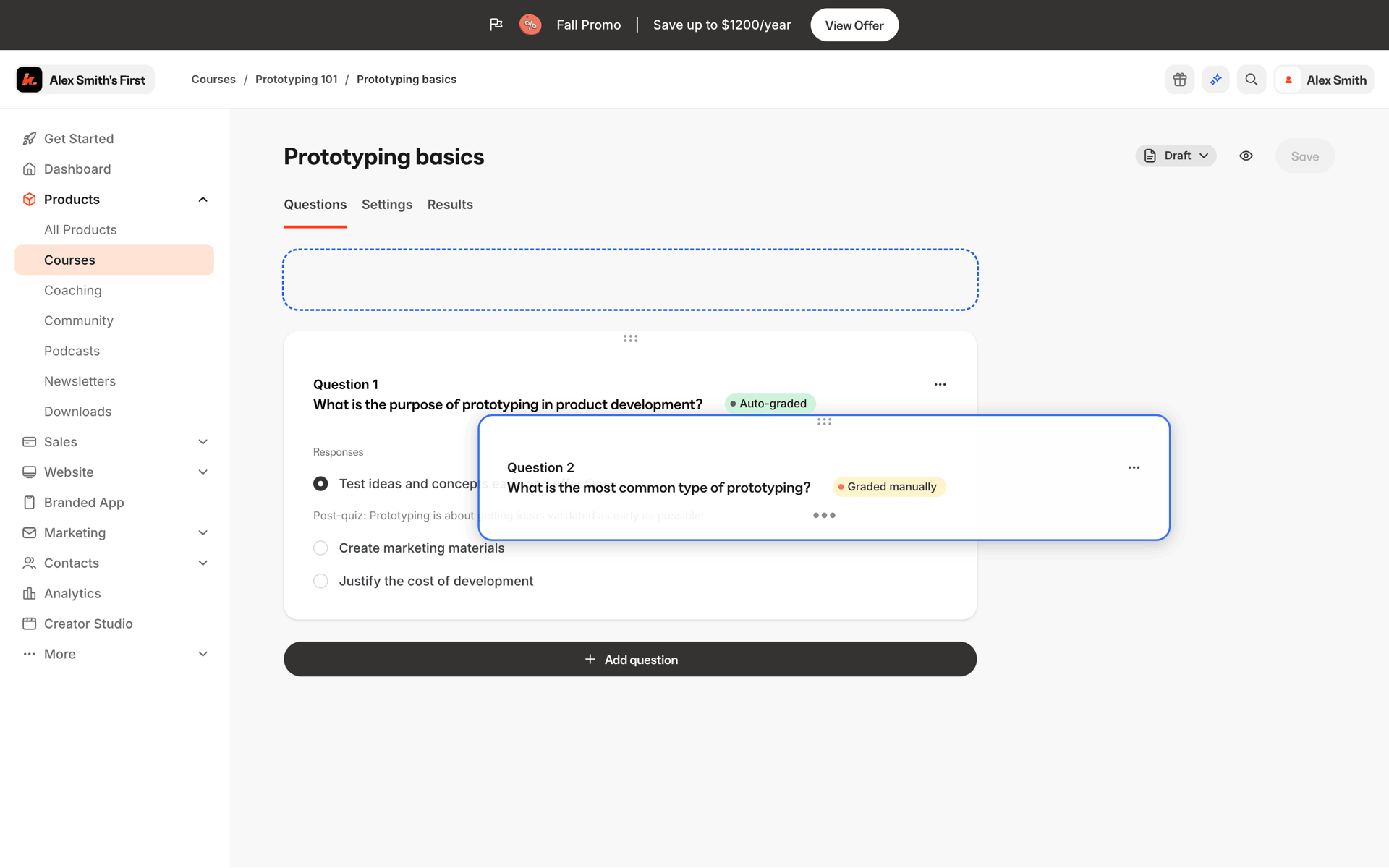 Kajabi Web Business interface screenshot 5