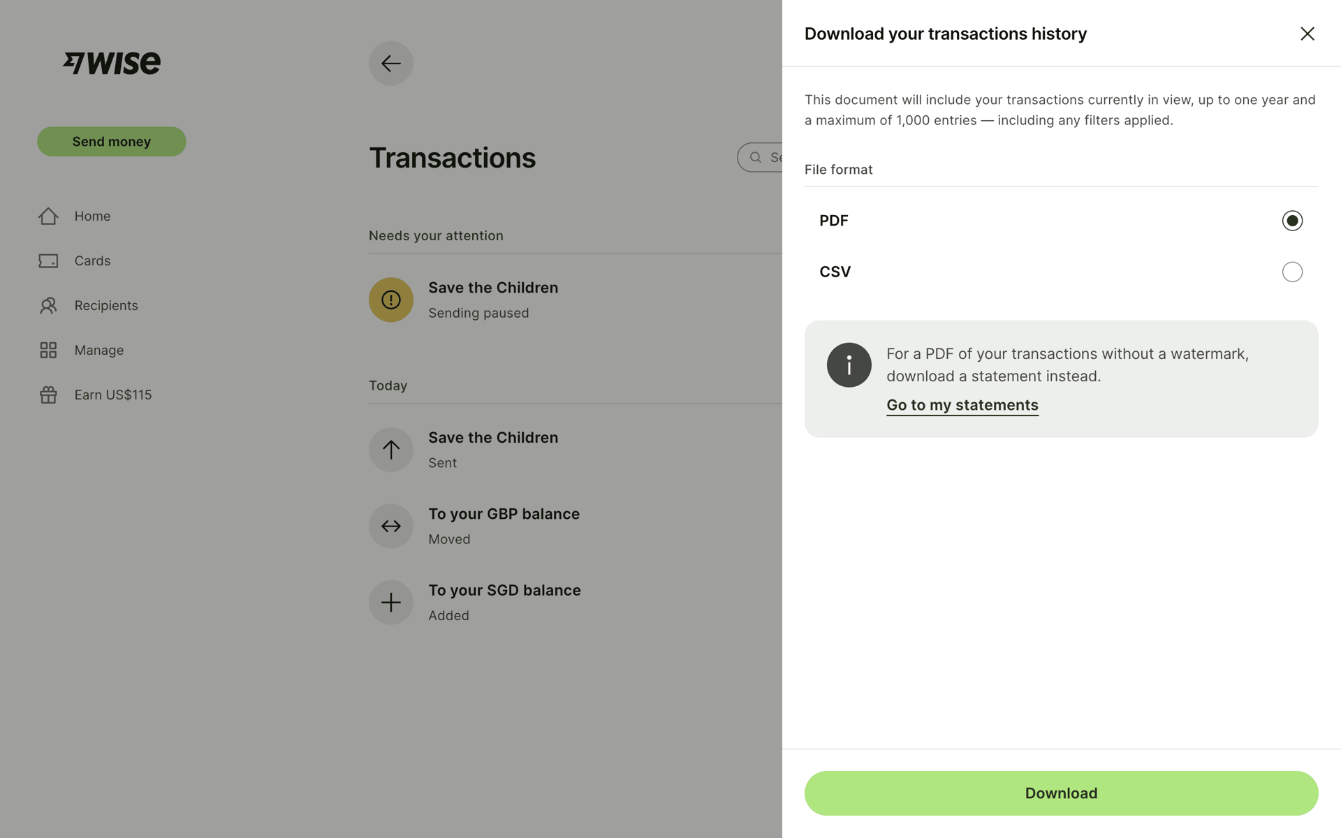 Wise Web Finance interface screenshot 18