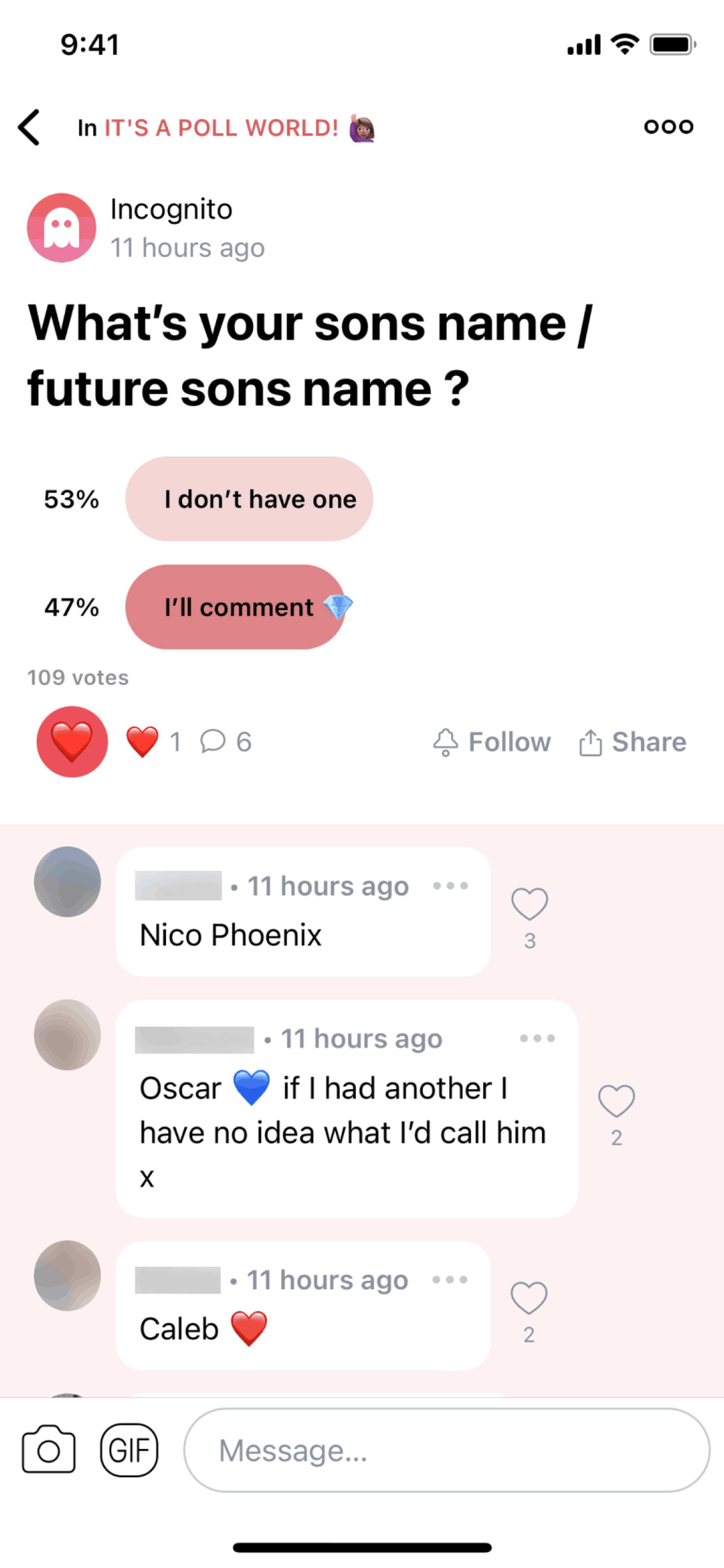 Peanut iOS Social Networking interface screenshot 4