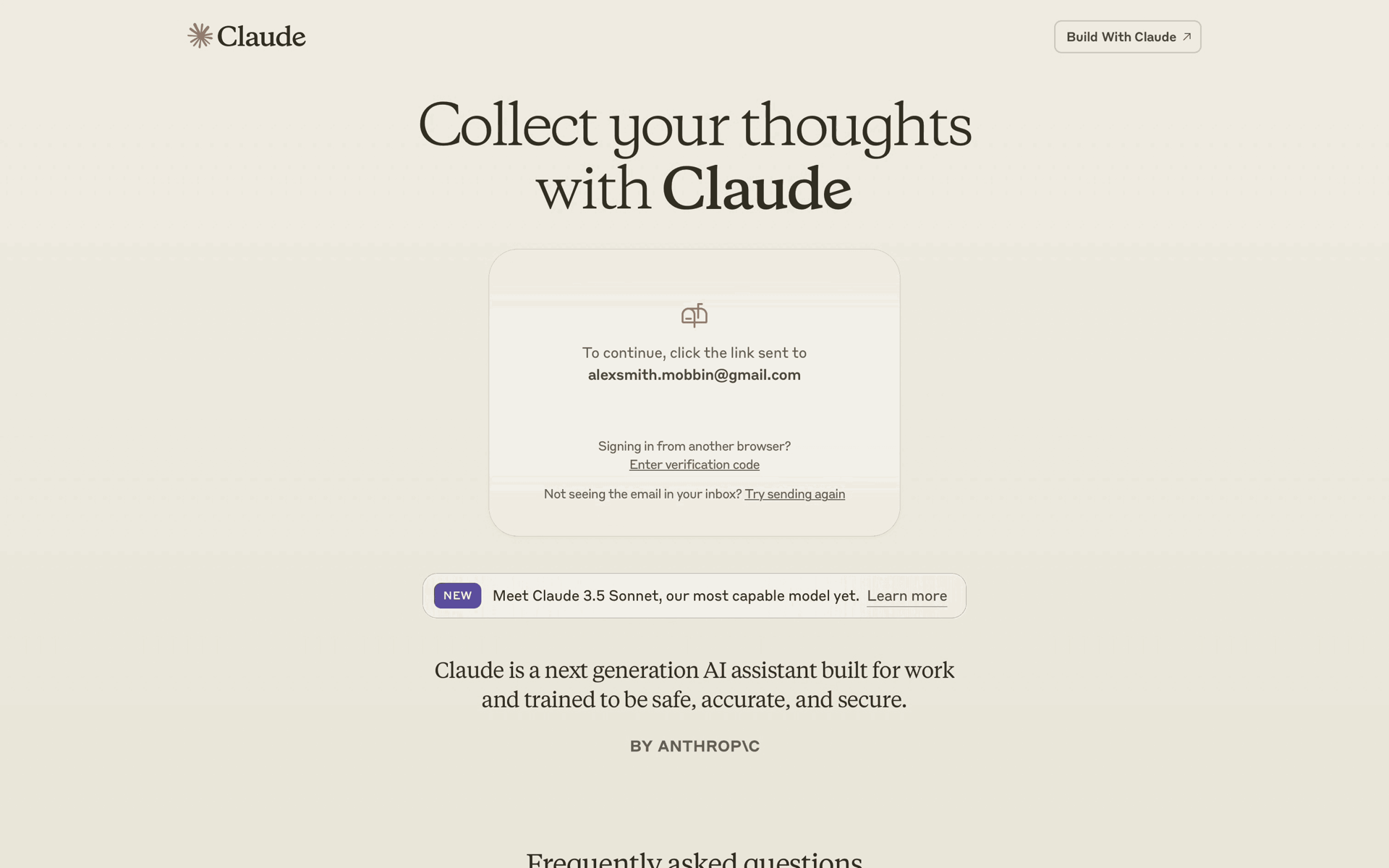 Claude Web AI interface screenshot 4