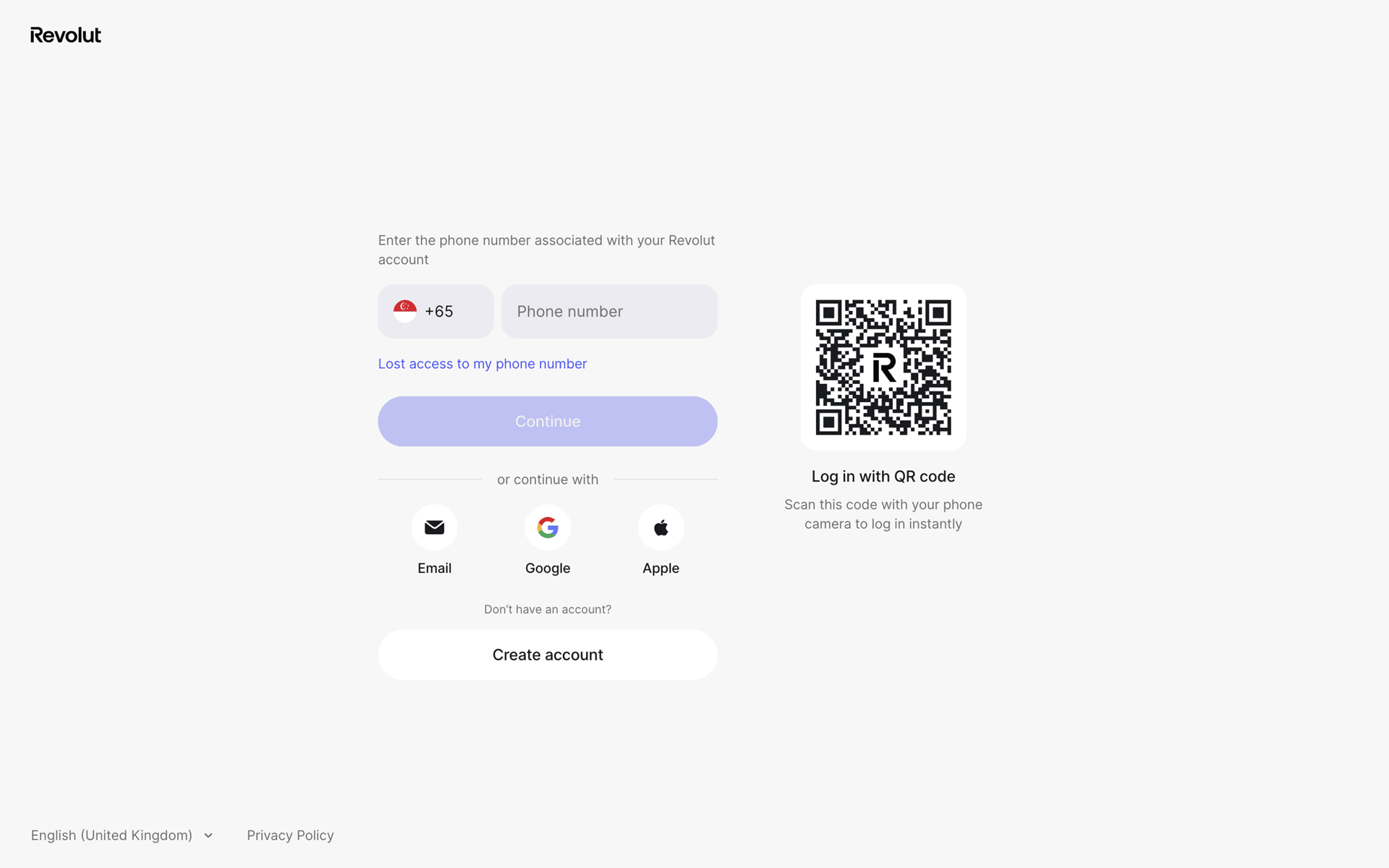 Revolut Web Finance interface screenshot 4