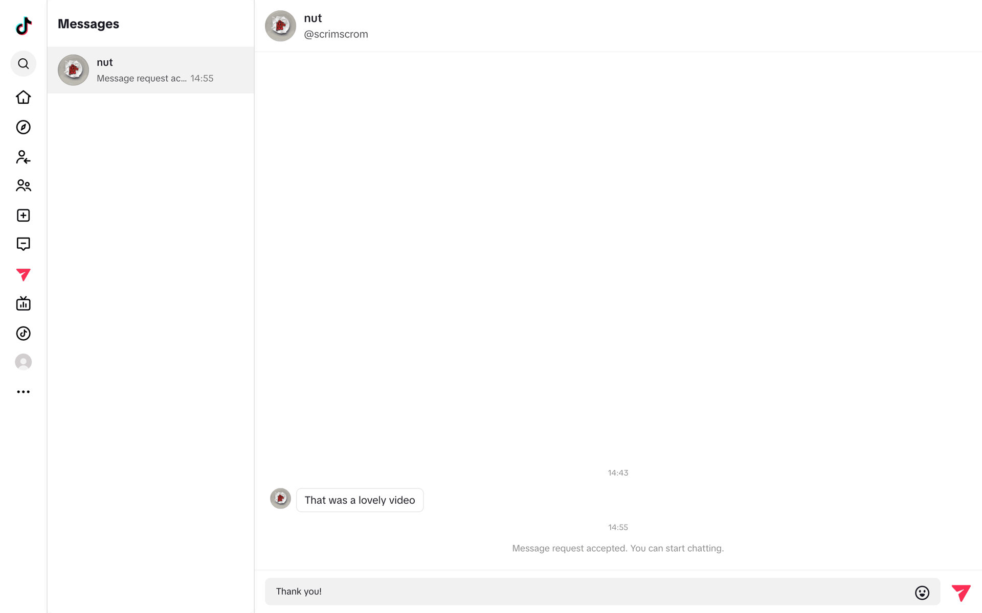 TikTok Web Social Networking interface screenshot 22
