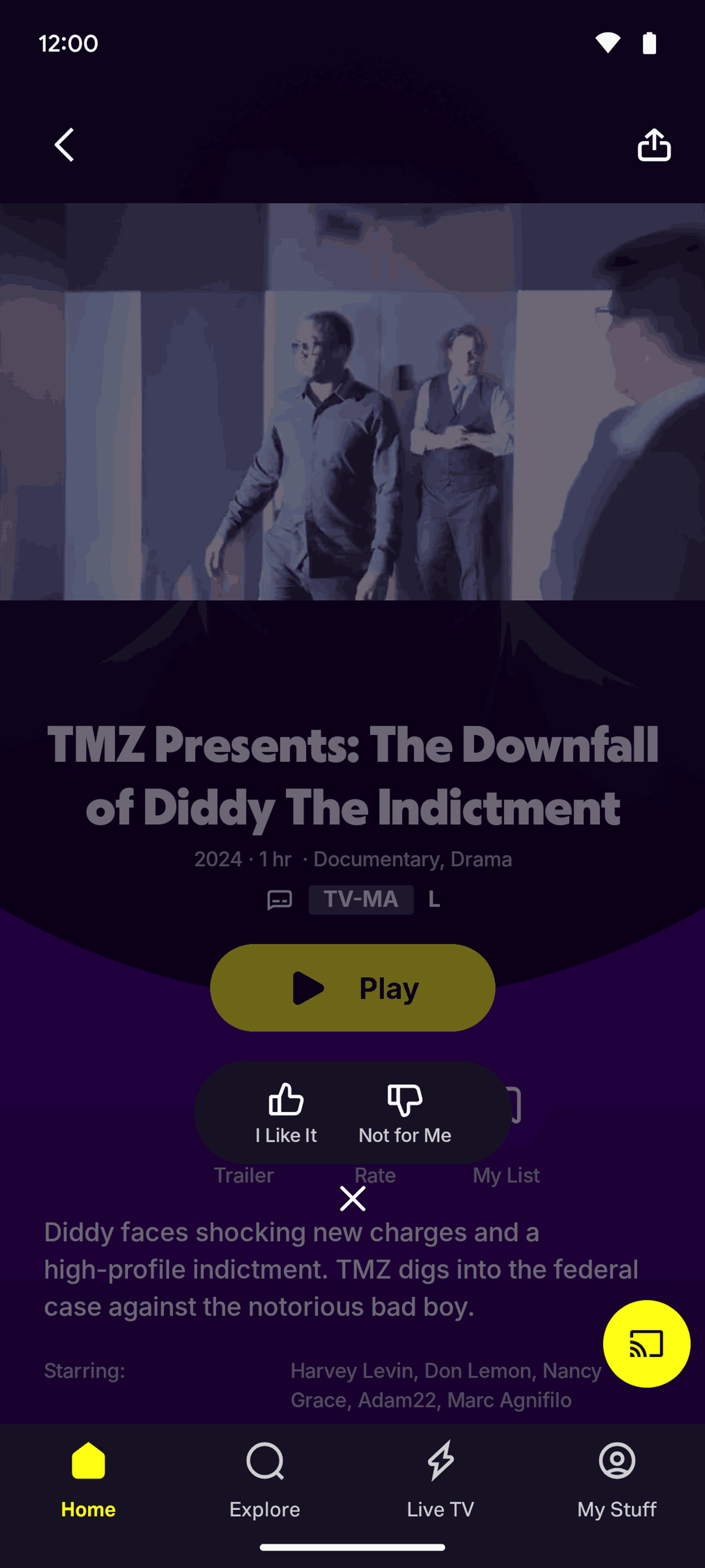 Tubi Android Entertainment interface screenshot 13